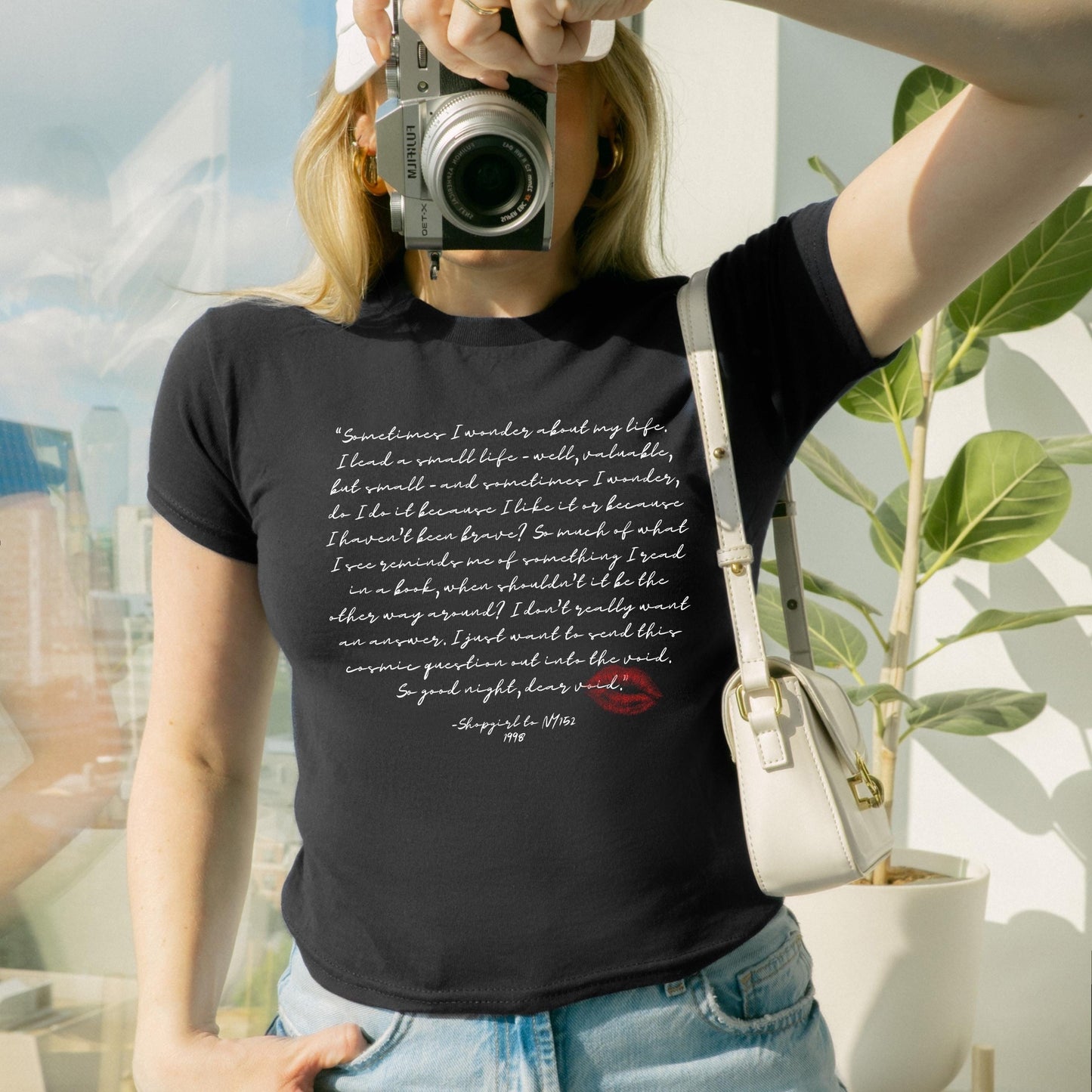 You've Got Mail Monologue Love Letter Y2k Baby Tee * 90s Coquette Rom Com Kathleen Kelly Joe Fox Books Shopgirl NY152 Nora Ephron Tom Hanks