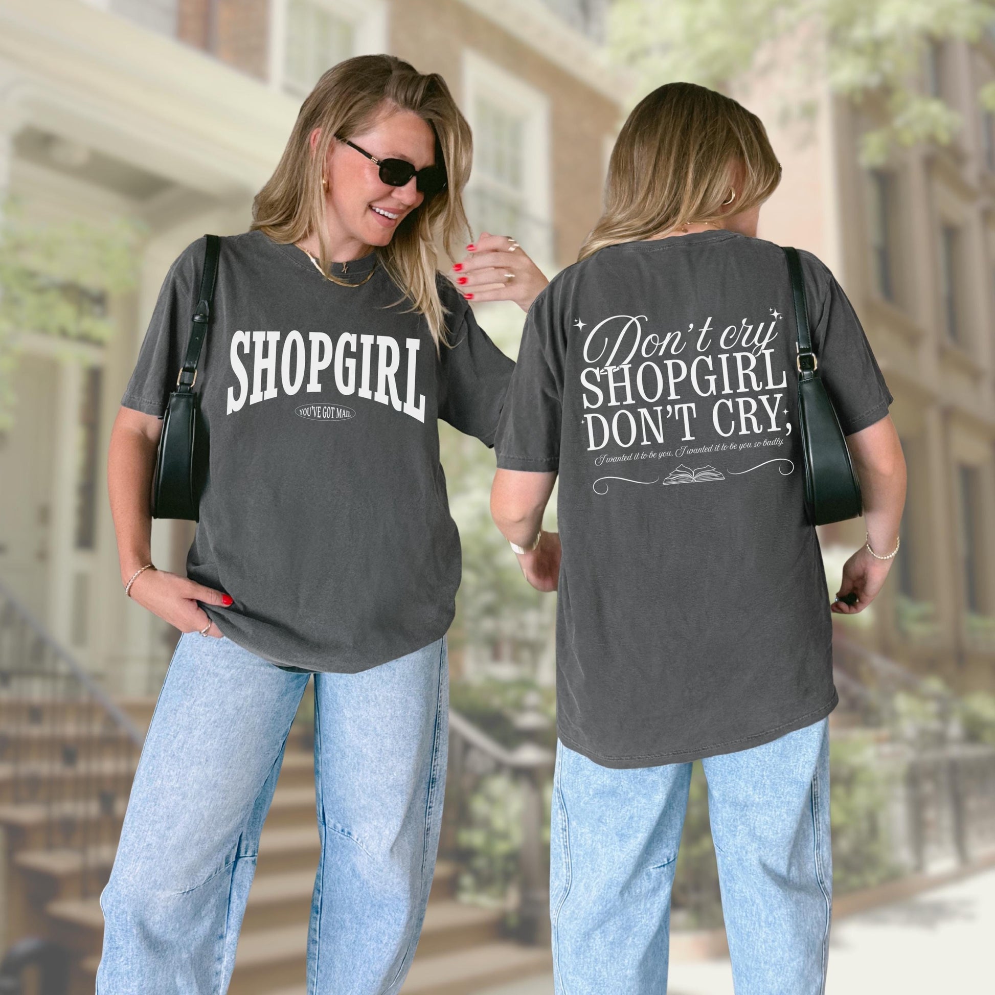 You've Got Mail Shopgirl Comfort Colors Tee * Joe Fox Books Shop Around Corner Meg Ryan Fall Tom Hanks Nora Ephron Autumn Aesthetic Gift