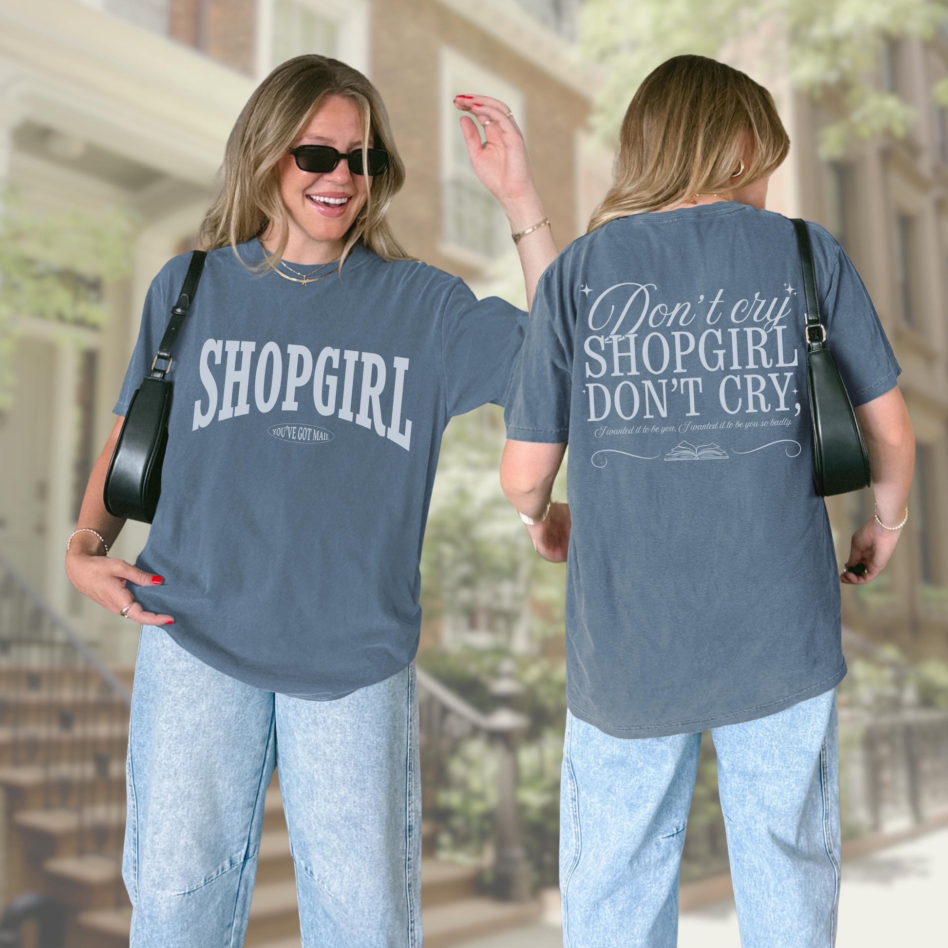 You've Got Mail Shopgirl Comfort Colors Tee * Joe Fox Books Shop Around Corner Meg Ryan Fall Tom Hanks Nora Ephron Autumn Aesthetic Gift