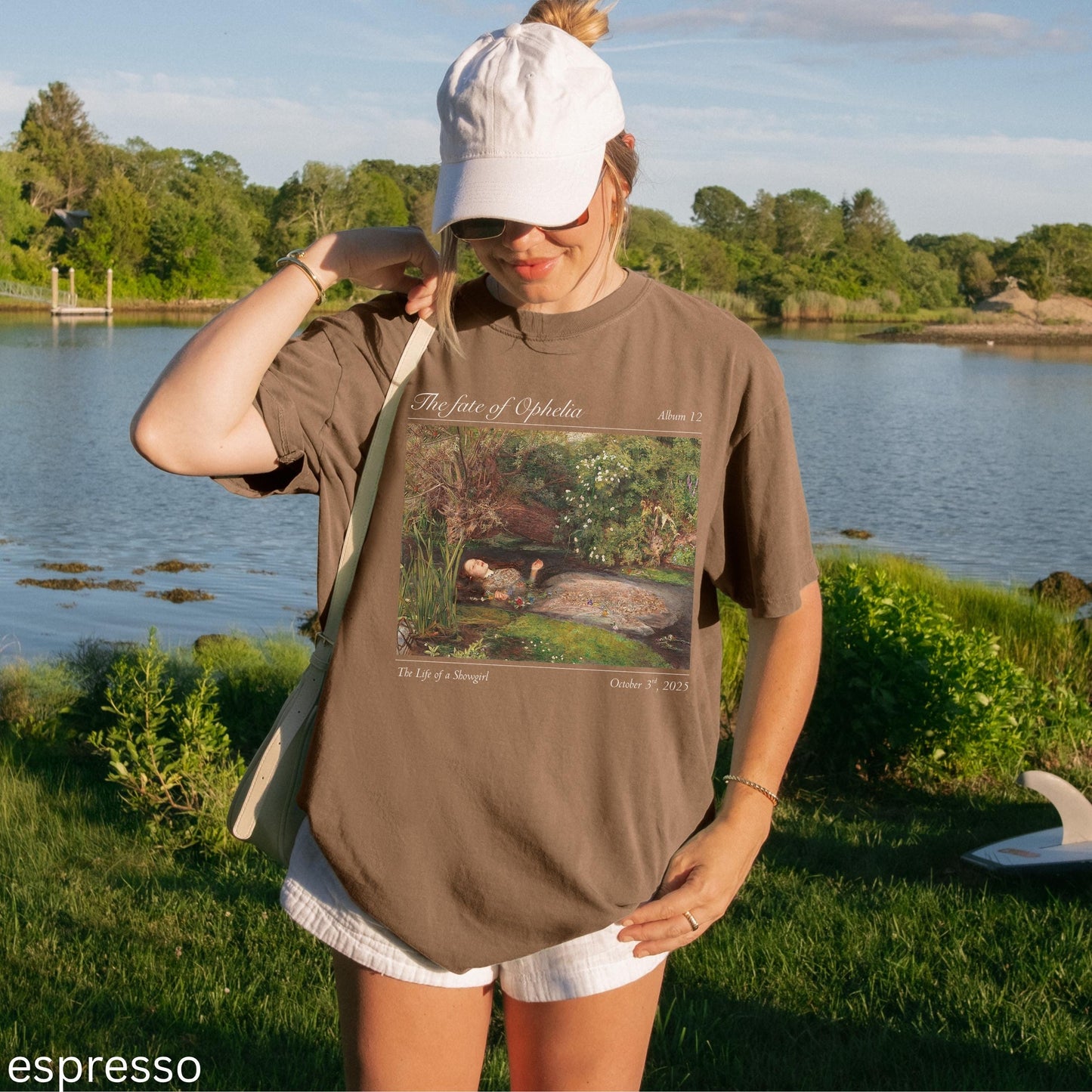 Fate of Ophelia Comfort Colors Shirt * TS Inspired In My Showgirl Era Pearls Concert Music Album Premiere Tee Millais Hamlet Shakespeare