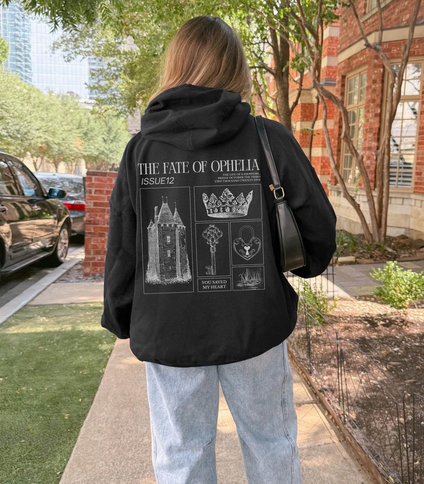 Shakespeare The Fate of Ophelia Hoodie Hamlet Keep it 100 TS Inspired In My Showgirl Era Pearls Concert Outfit Millais Painting Saved Heart