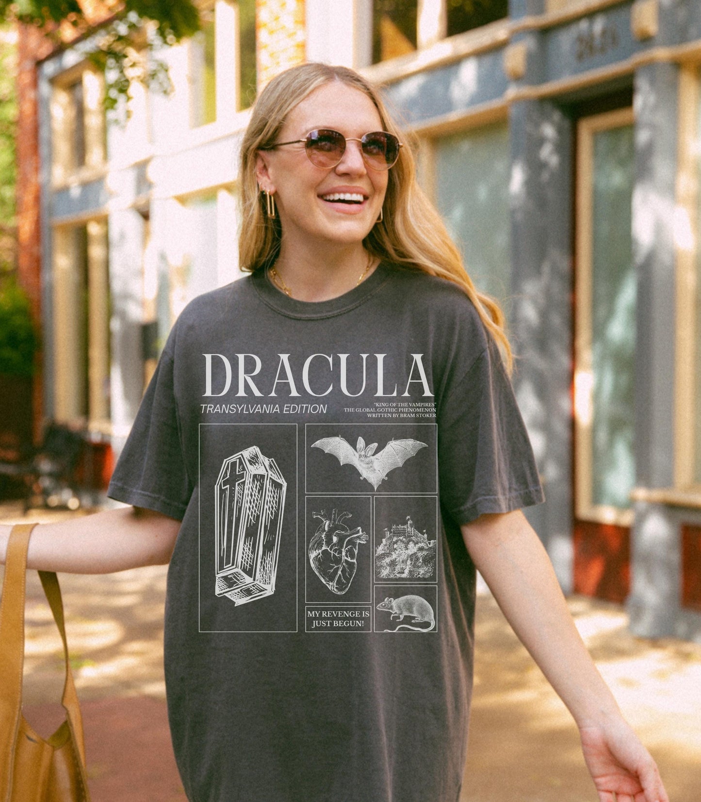 Bram Stoker's Dracula King of Vampires Comfort Colors Halloween Tee * Monster Mash Retro Cult Classic Horror Movie Bats Dark Romance Bookish