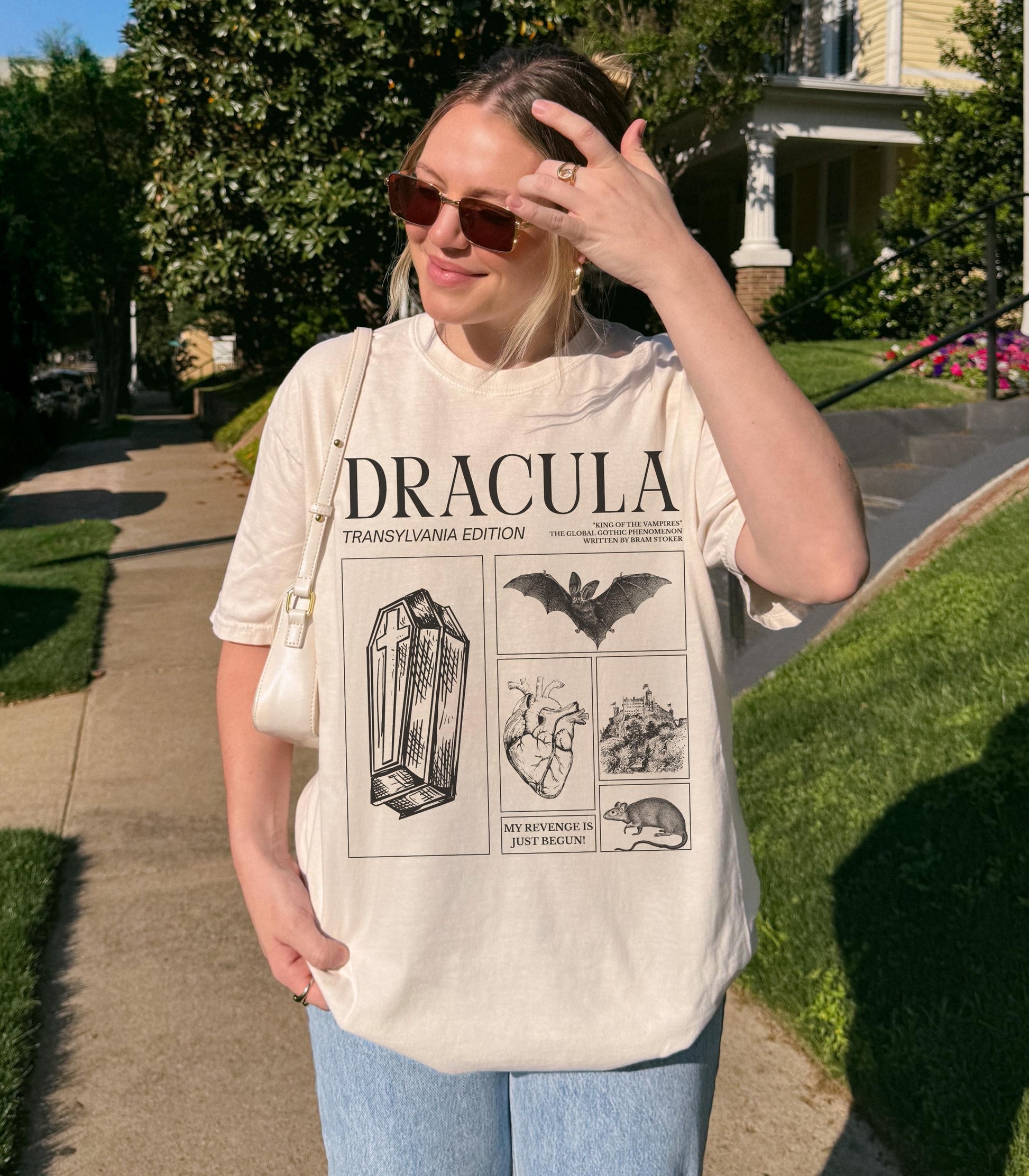 Bram Stoker's Dracula King of Vampires Comfort Colors Halloween Tee * Monster Mash Retro Cult Classic Horror Movie Bats Dark Romance Bookish