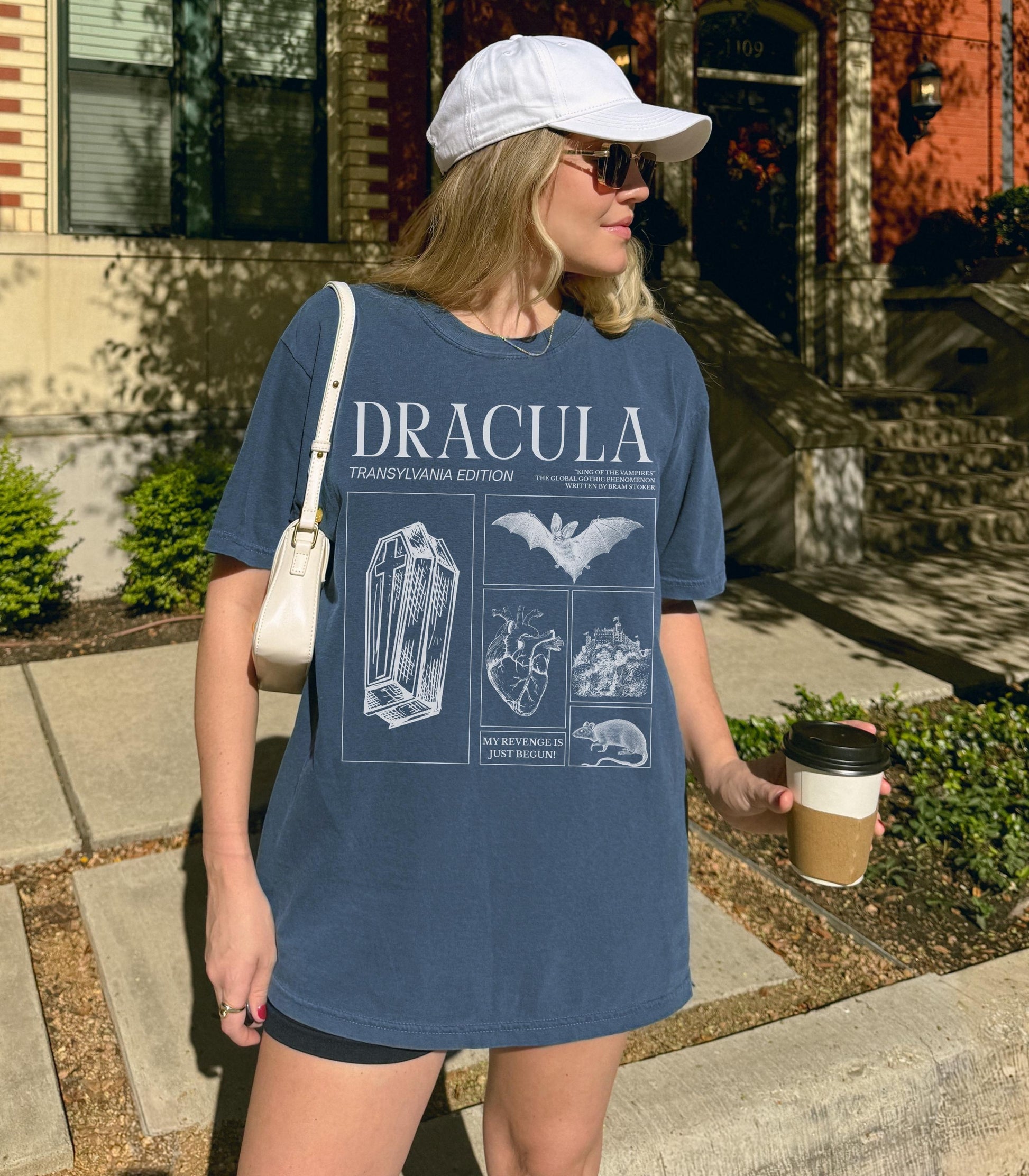 Bram Stoker's Dracula King of Vampires Comfort Colors Halloween Tee * Monster Mash Retro Cult Classic Horror Movie Bats Dark Romance Bookish