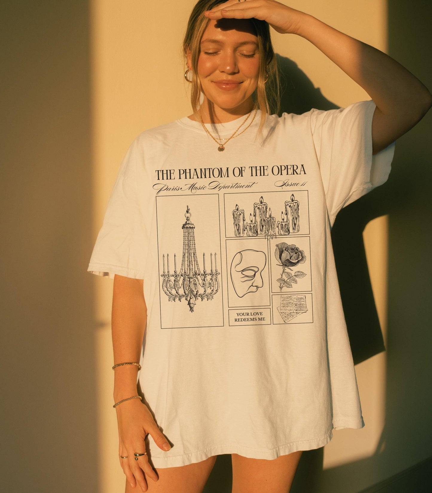 Gaston Leroux Phantom of the Opera Gothic Literature Comfort Colors Tee * Spooky Season Classic Horror Lover Halloween Morally Grey Villain