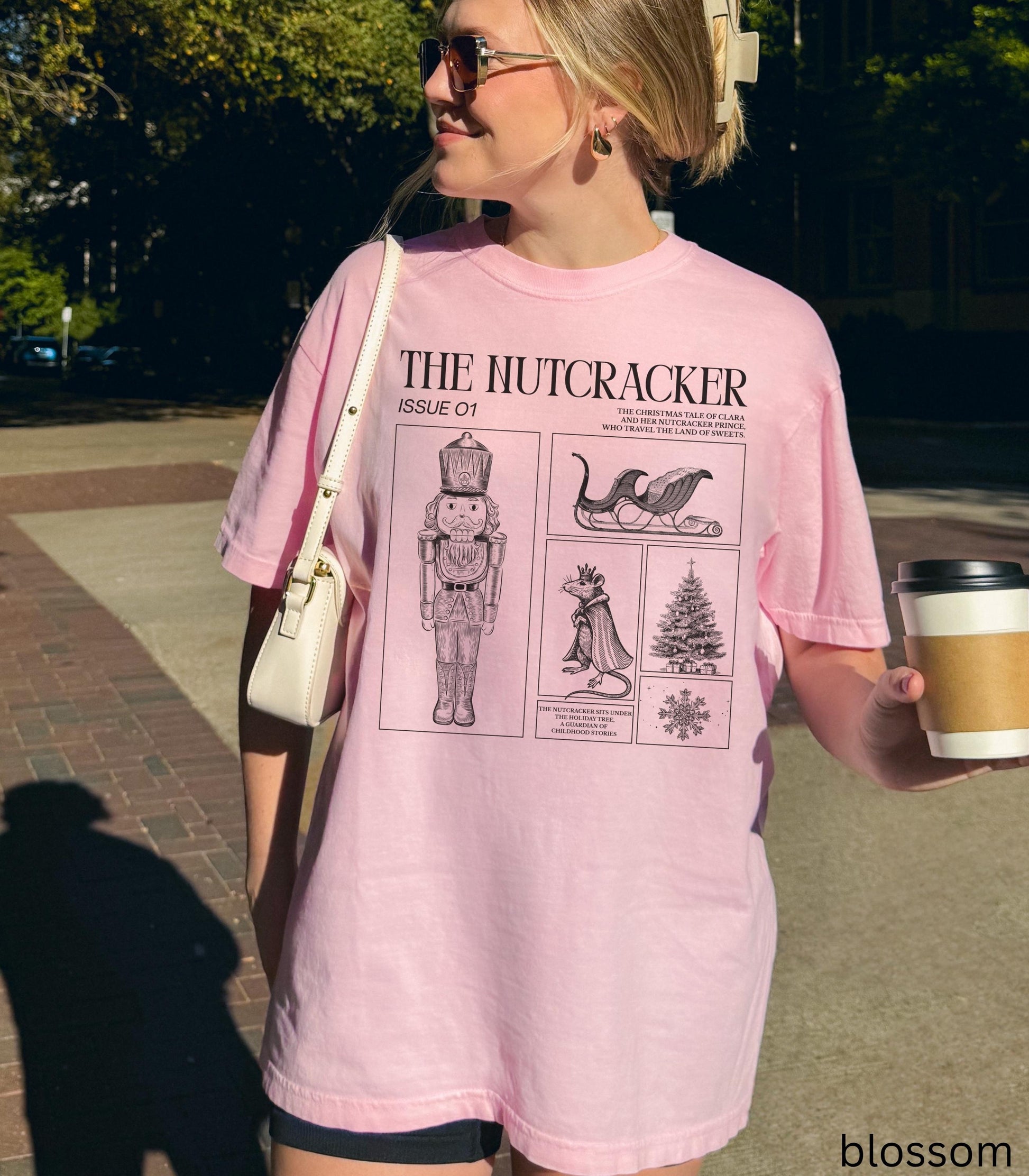 The Nutcracker Ballet COMFORT COLORS Christmas tee Sugar Plum Fairy Balletcore Ballerina Pointe Plie Chasse Jete Dance Teacher Cast Gift