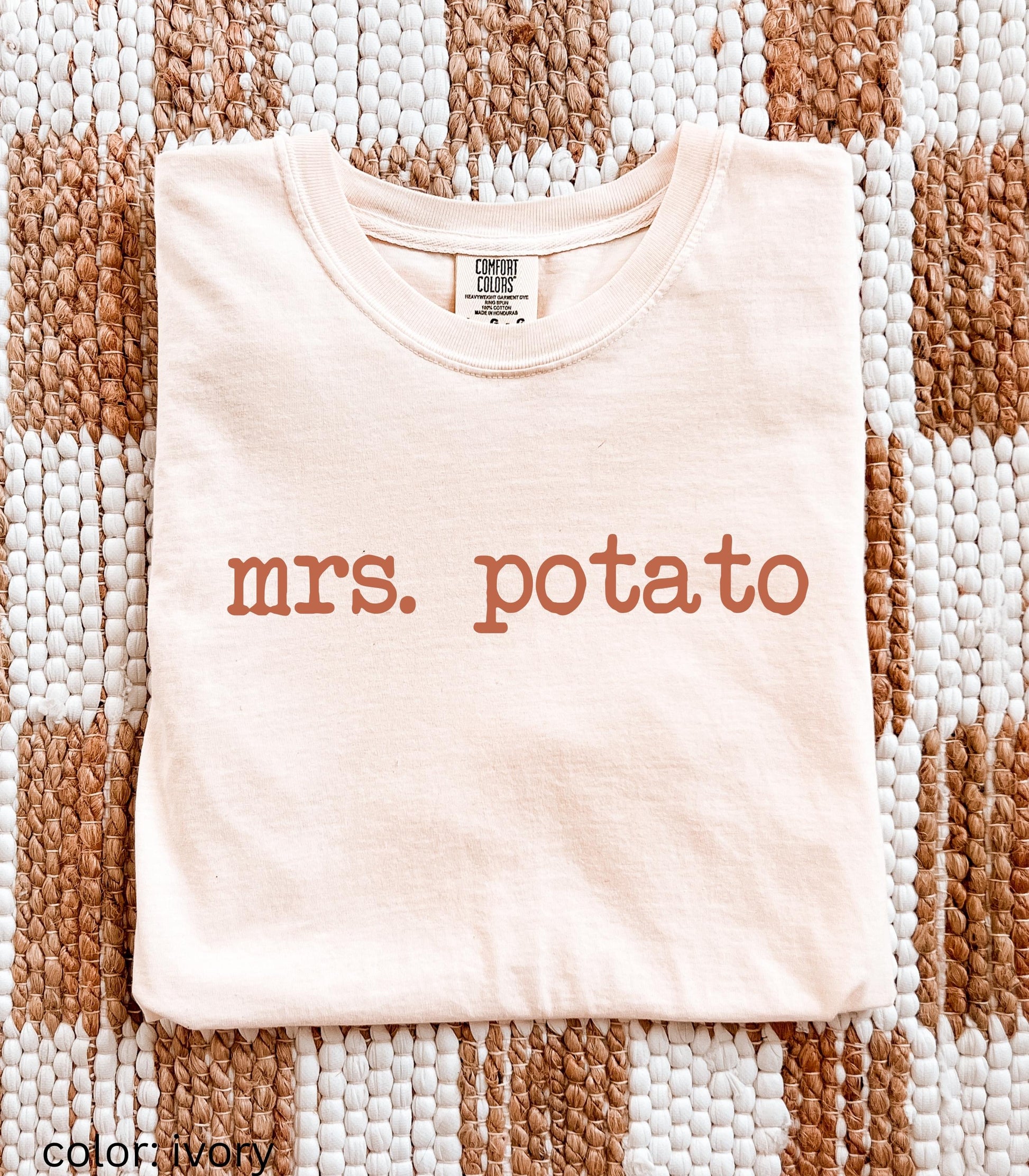 Comfort Colors Matching Potato Silly Thanksgiving Shirt * Funny Couple Shirt Sweet Couch Hot Baked Tater Potato Family Husband Wife