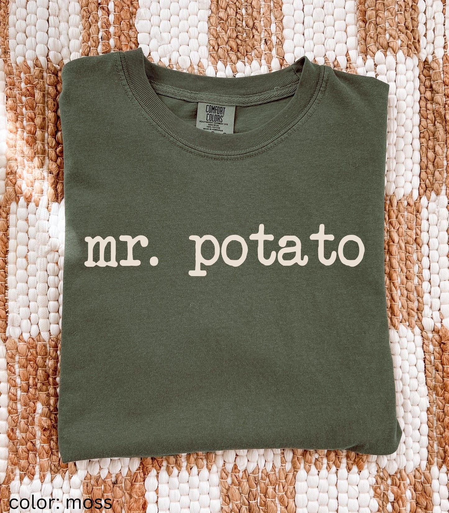 Comfort Colors Matching Potato Silly Thanksgiving Shirt * Funny Couple Shirt Sweet Couch Hot Baked Tater Potato Family Husband Wife