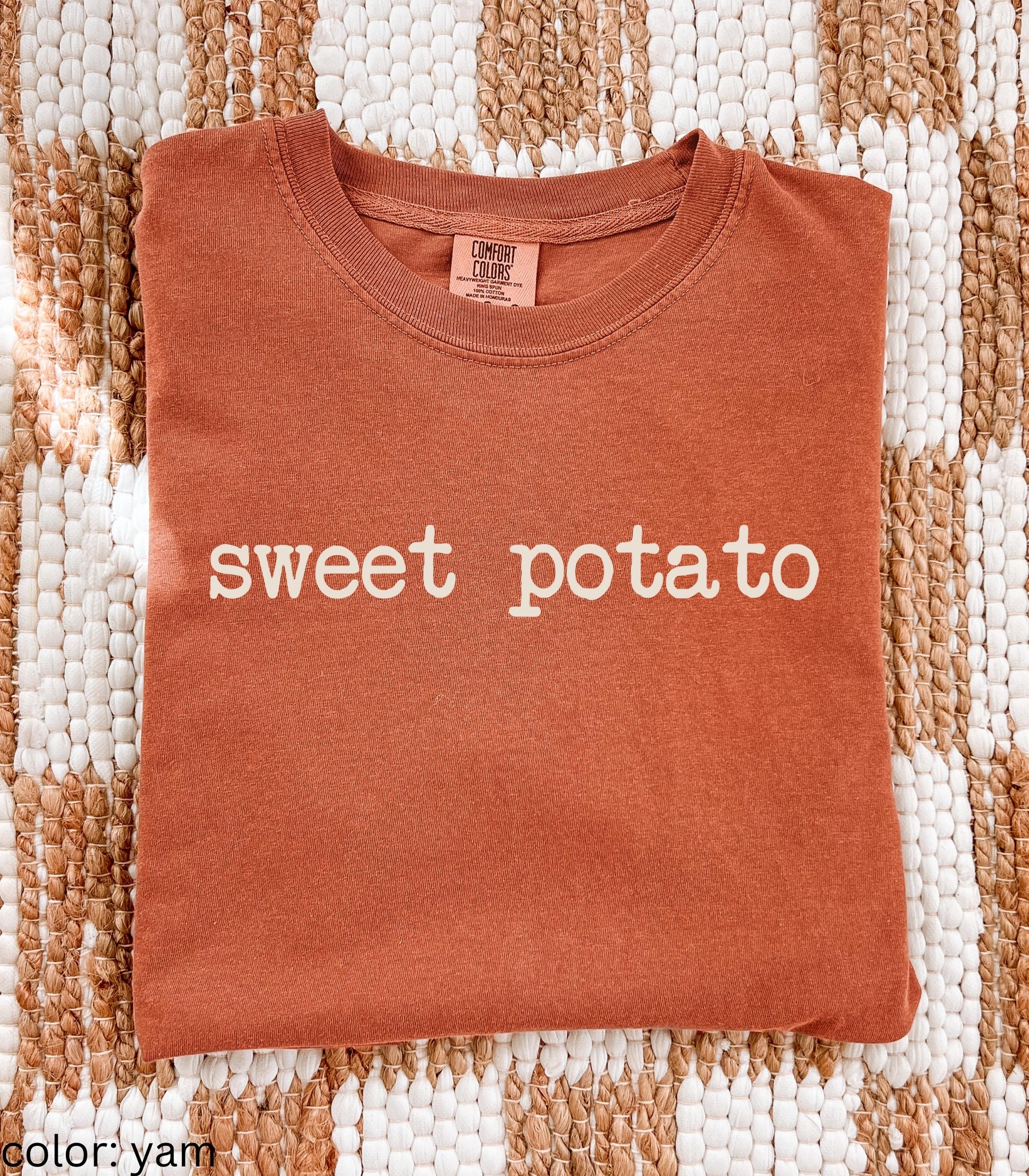 Comfort Colors Matching Potato Silly Thanksgiving Shirt * Funny Couple Shirt Sweet Couch Hot Baked Tater Potato Family Husband Wife