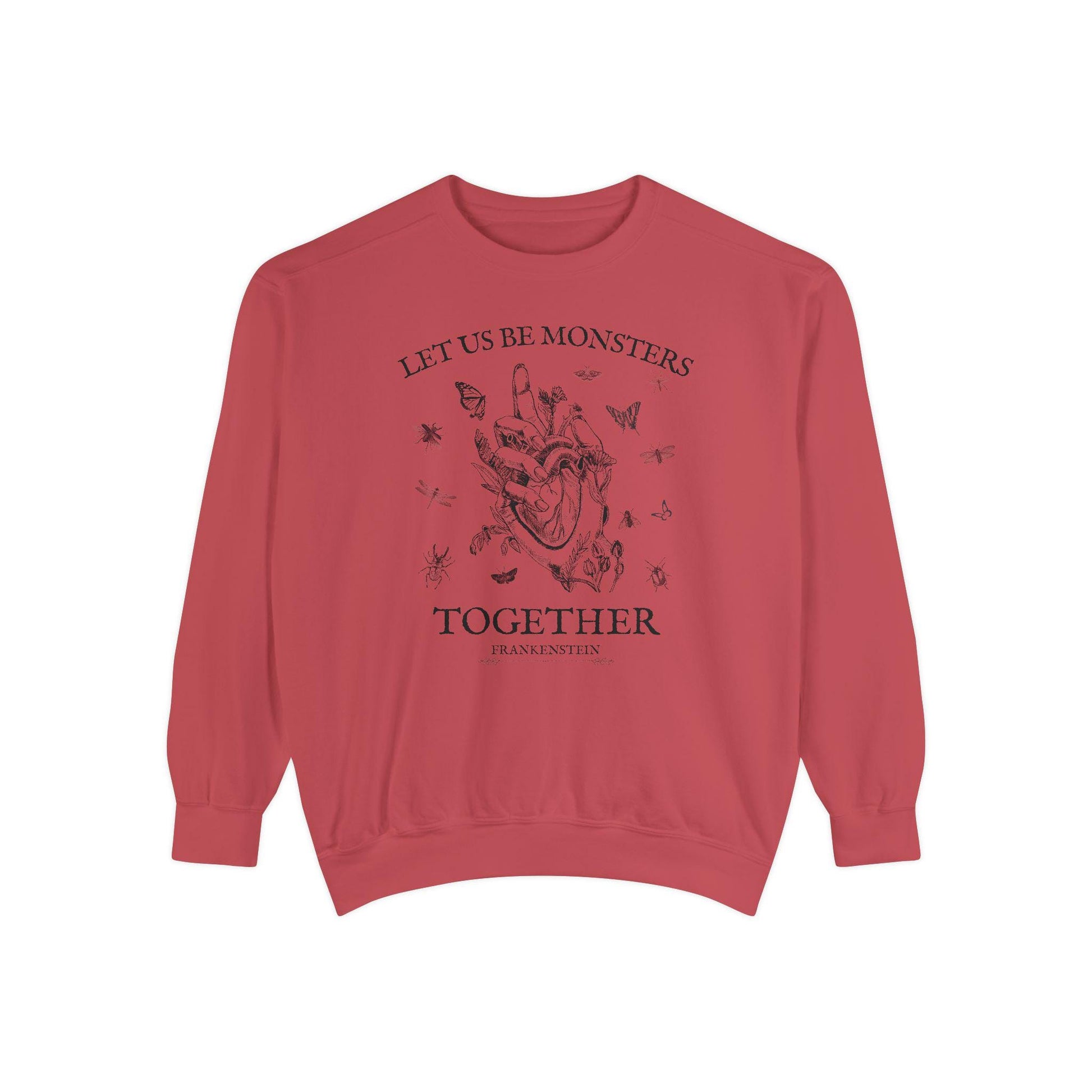 Frankenstein Mary Shelley Sweatshirt * Insects Spooky Horror Gothic Monster Movie Lover Merch Bookish Halloween Dark Romance Academia Gift