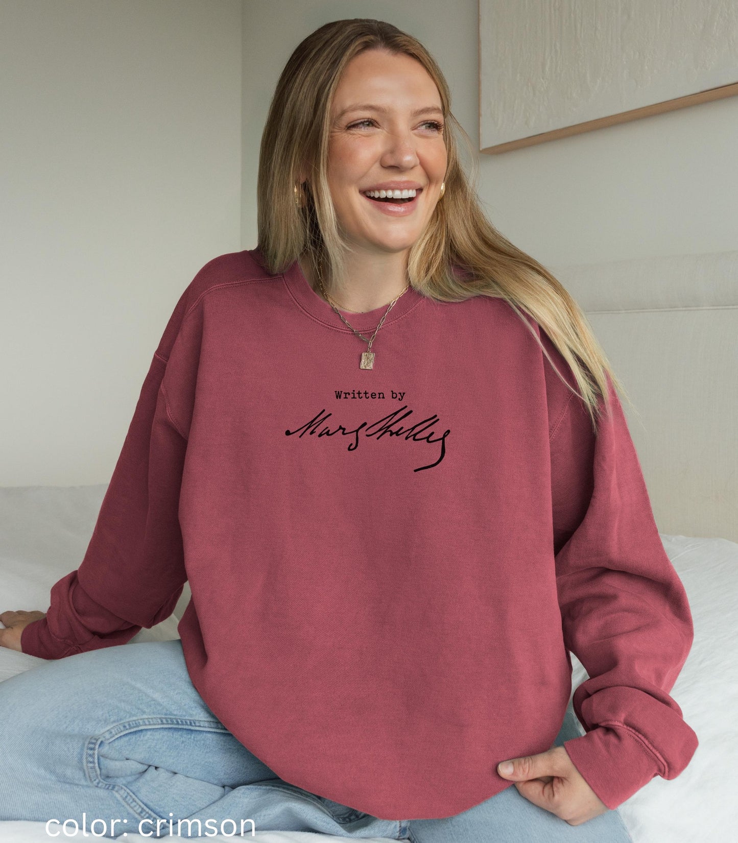Frankenstein Written By Mary Shelley Comfort Colors Sweatshirt Dark Gothic Romance Horror Movie Lover Subtle Bookish Christmas Gift 2025