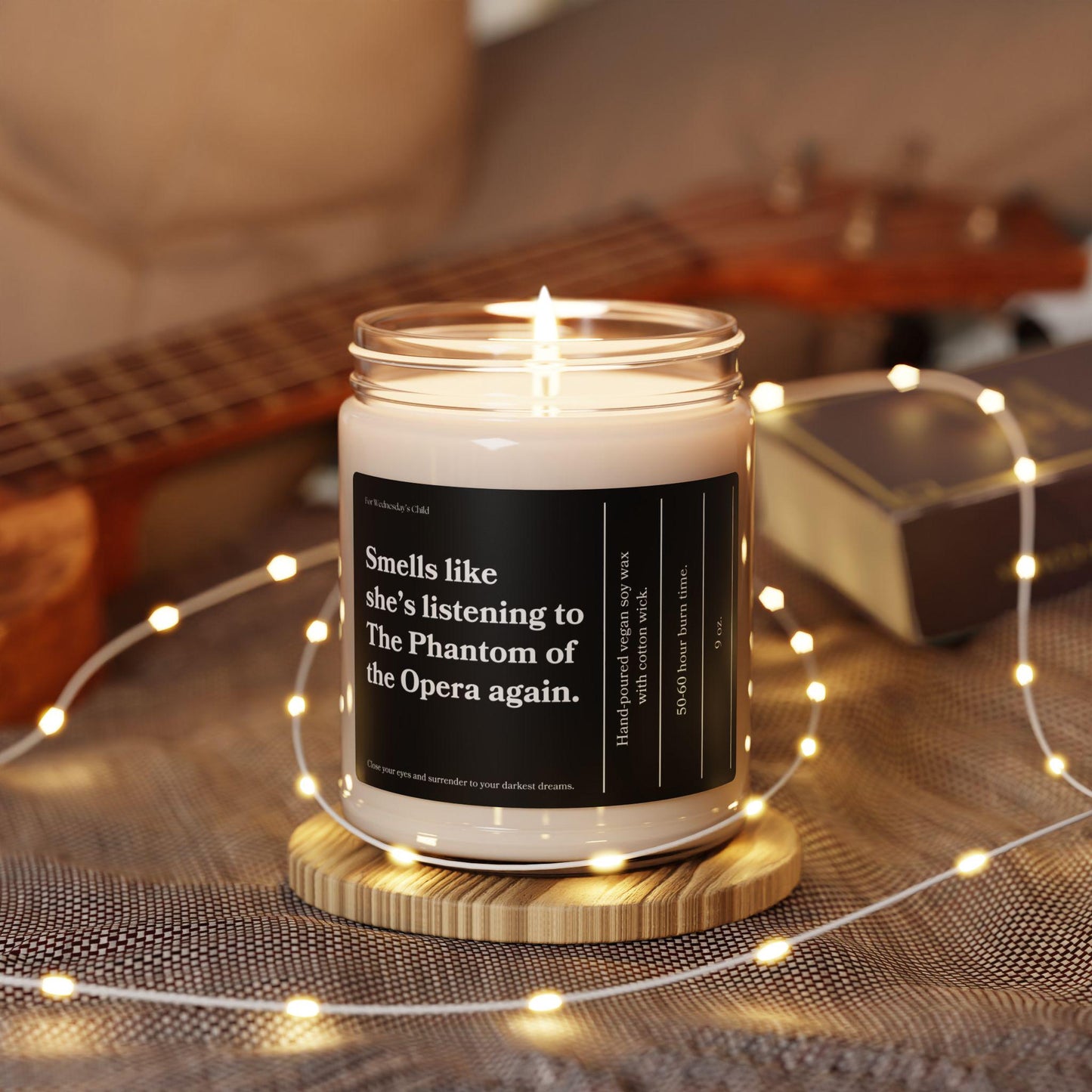 Gaston Leroux Phantom of the Opera Vegan Soy Candle * Smells Like Gothic Literature Sweatshirt Spooky Season Theater Drama Lover Cast Gift