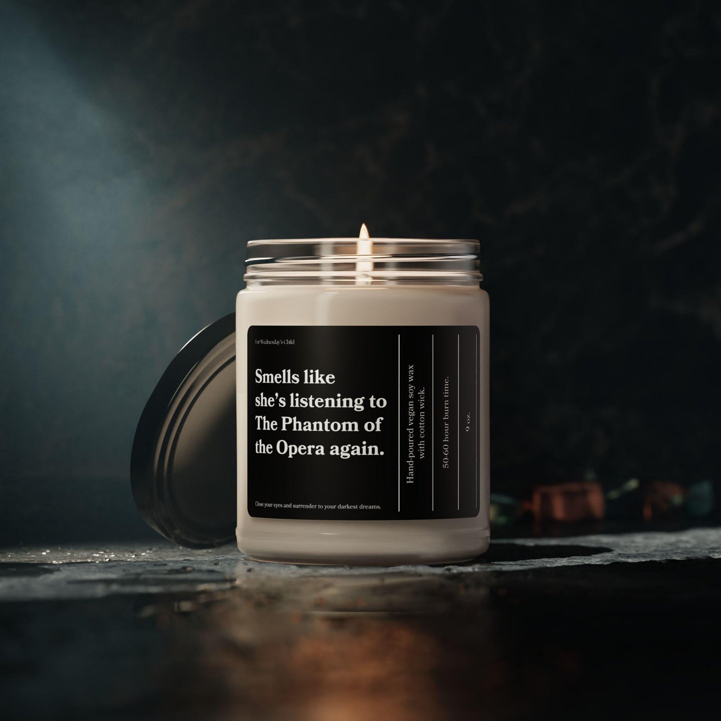 Gaston Leroux Phantom of the Opera Vegan Soy Candle * Smells Like Gothic Literature Sweatshirt Spooky Season Theater Drama Lover Cast Gift