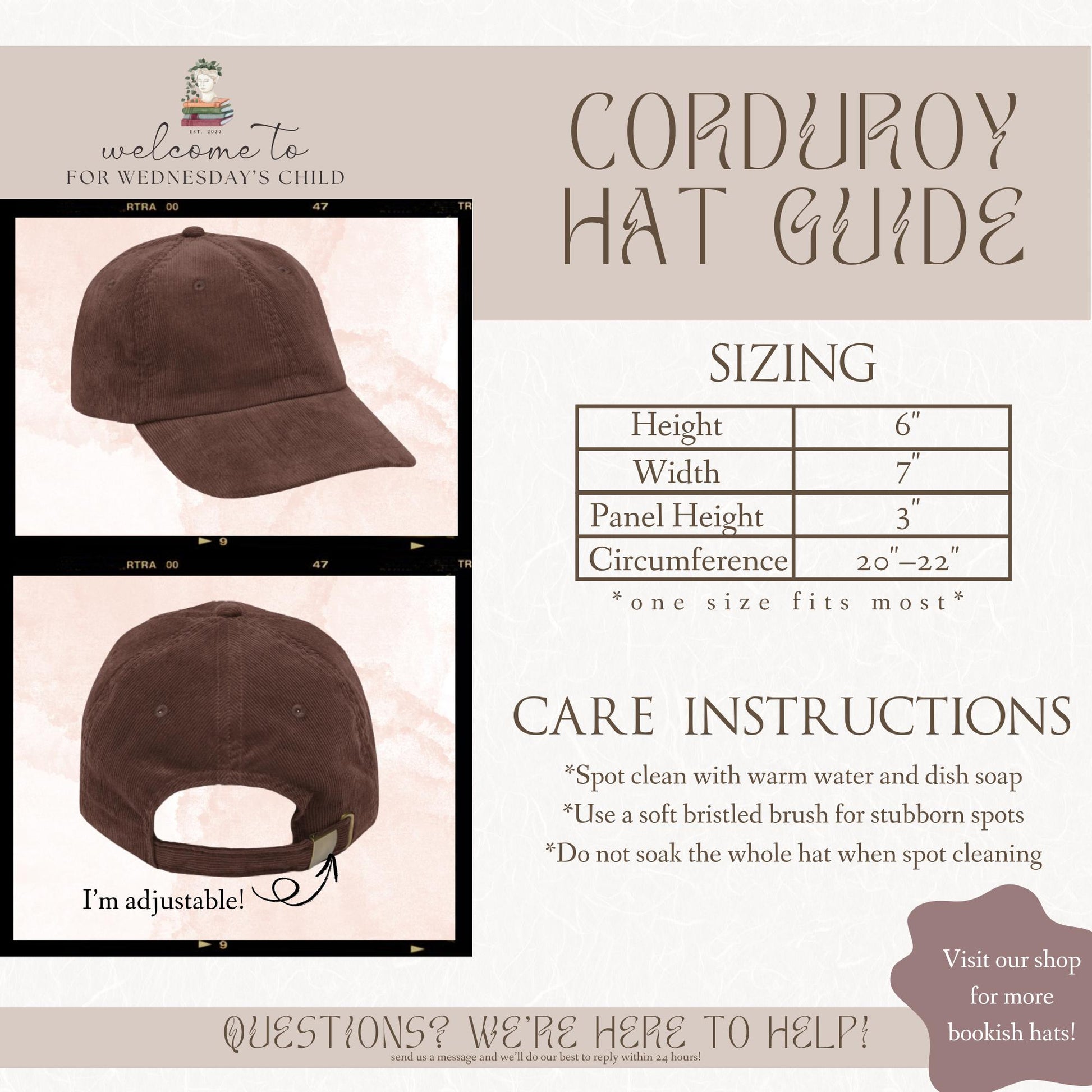 Ask Me About our Lord and Savior The Creature Embroidered Corduroy Hat * Frankenstein Mary Shelley Dark Gothic Romance Movie Lover Gift 2025