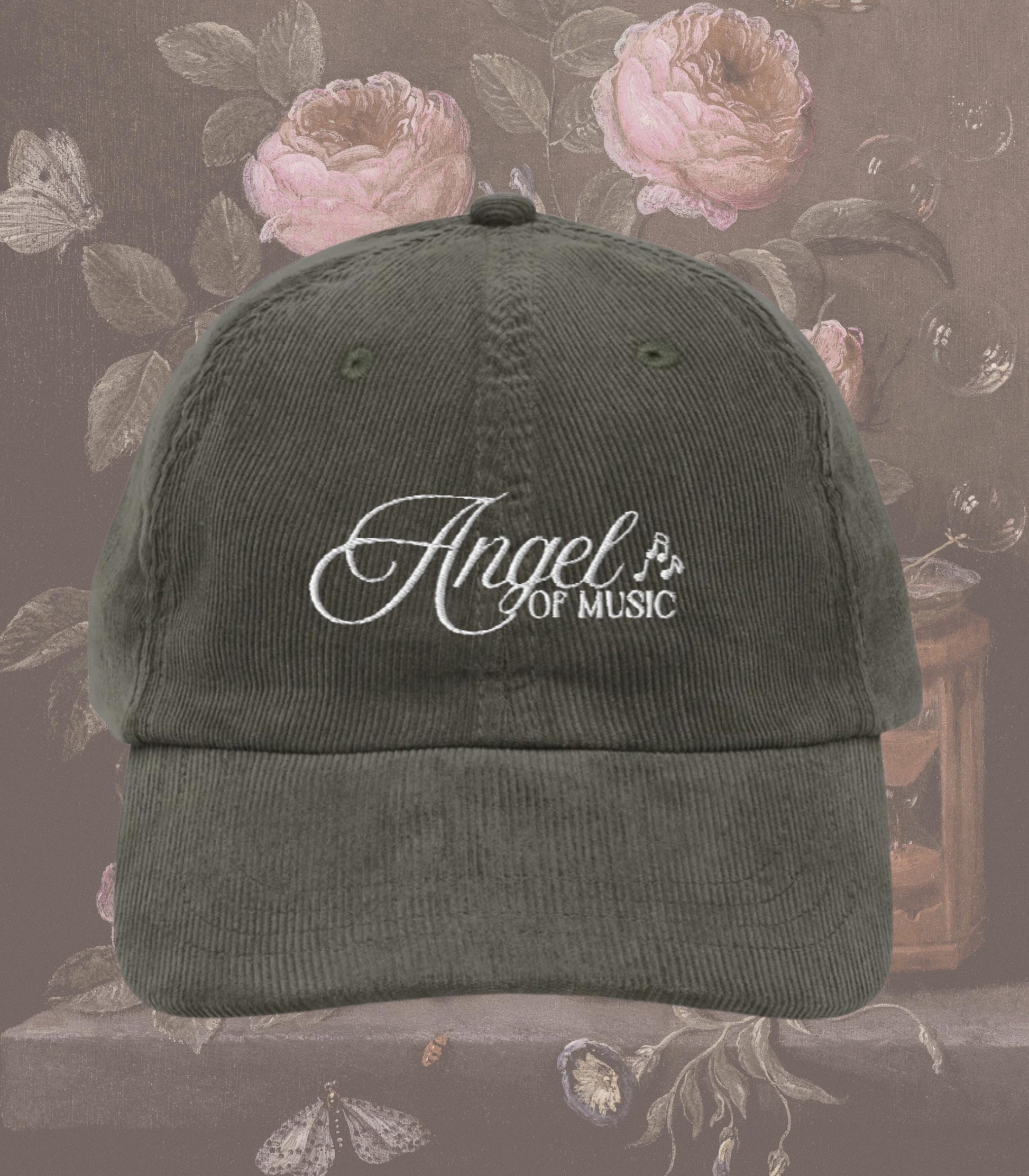 Gaston Leroux Phantom of the Opera Gothic Embroidered Corduroy Hat * Angel of Music Horror Lover Cast Wrap Singer Singing Teacher Coach Gift