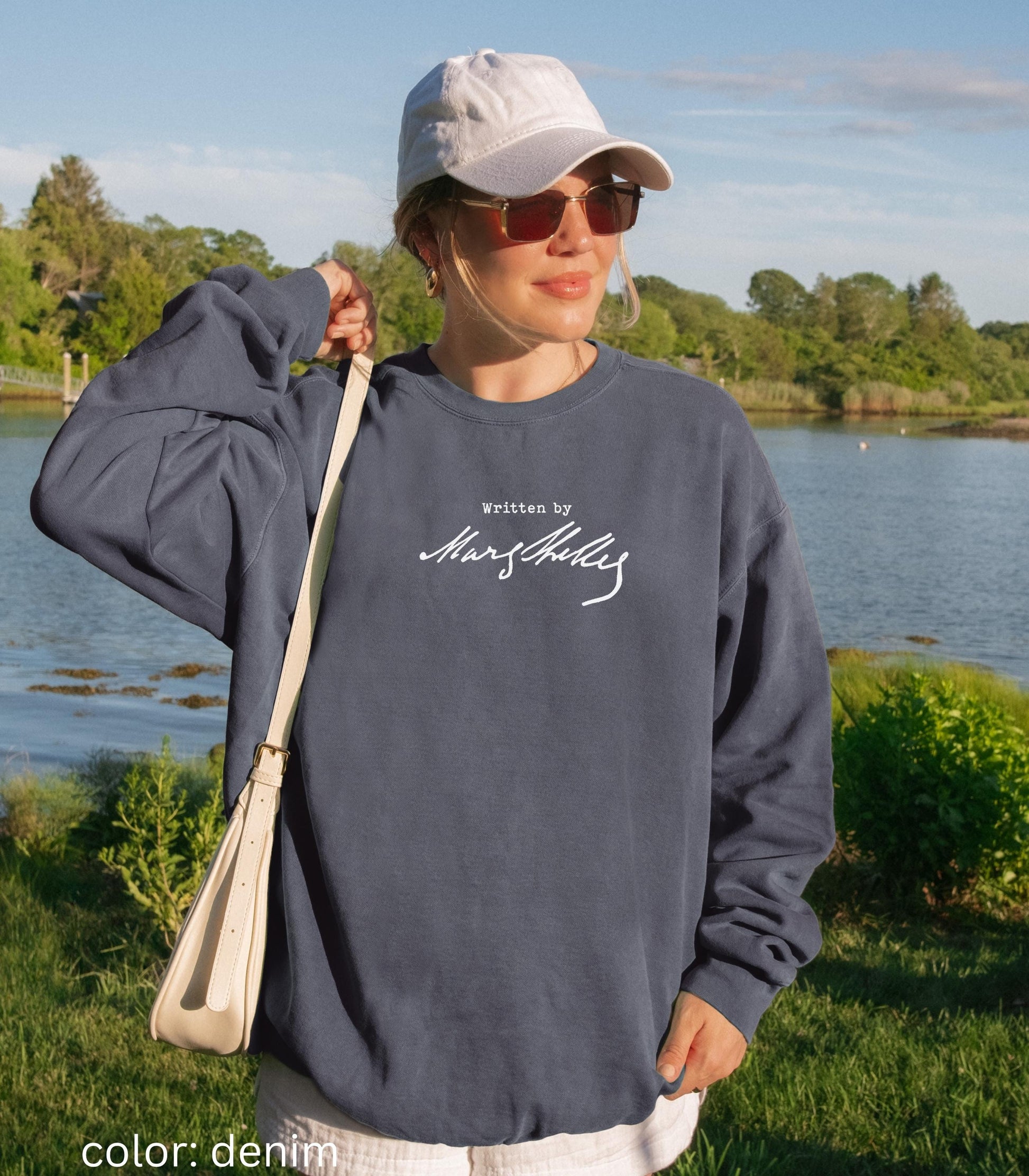 Frankenstein Written By Mary Shelley Comfort Colors Sweatshirt Dark Gothic Romance Horror Movie Lover Subtle Bookish Christmas Gift 2025