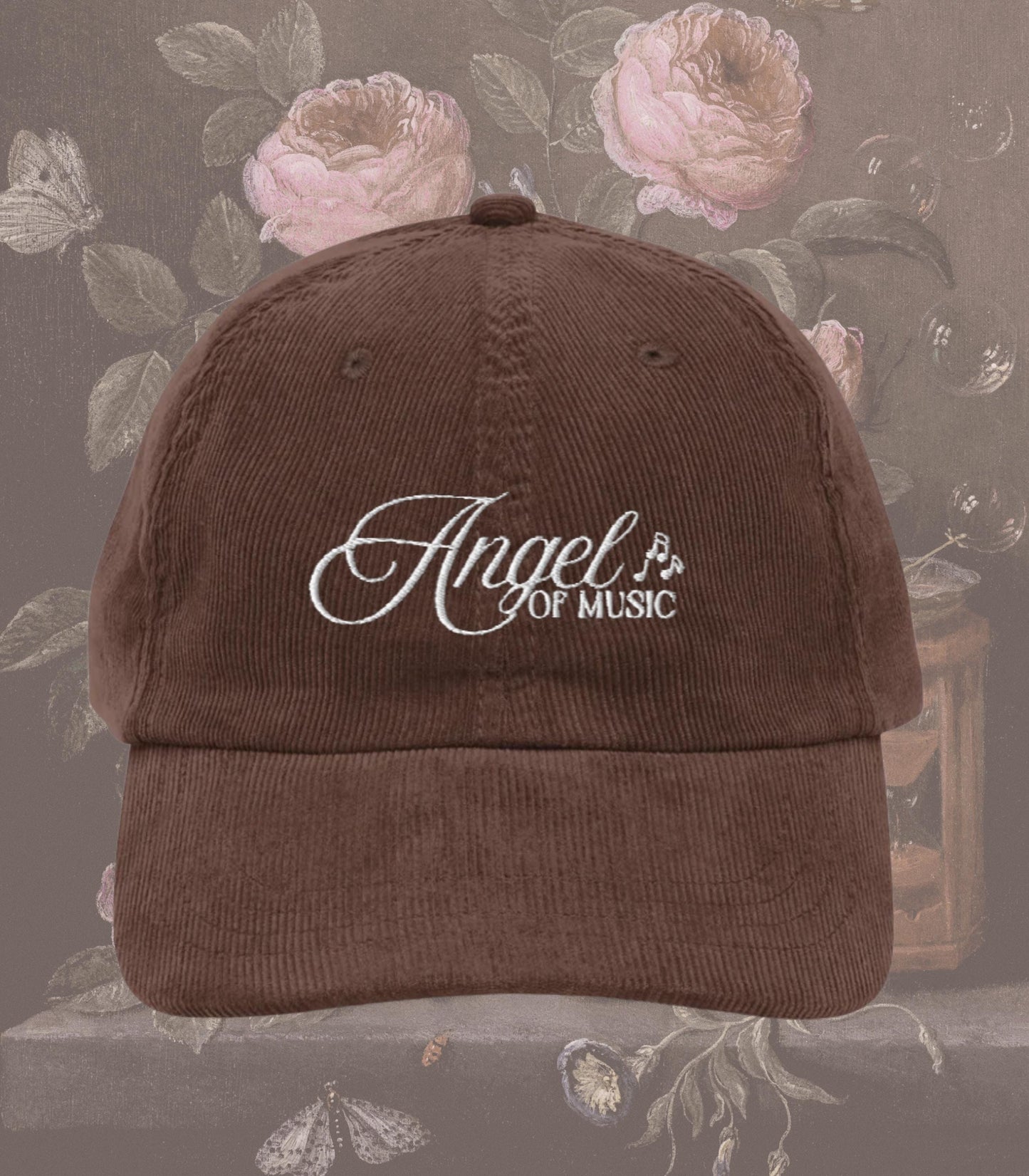Gaston Leroux Phantom of the Opera Gothic Embroidered Corduroy Hat * Angel of Music Horror Lover Cast Wrap Singer Singing Teacher Coach Gift
