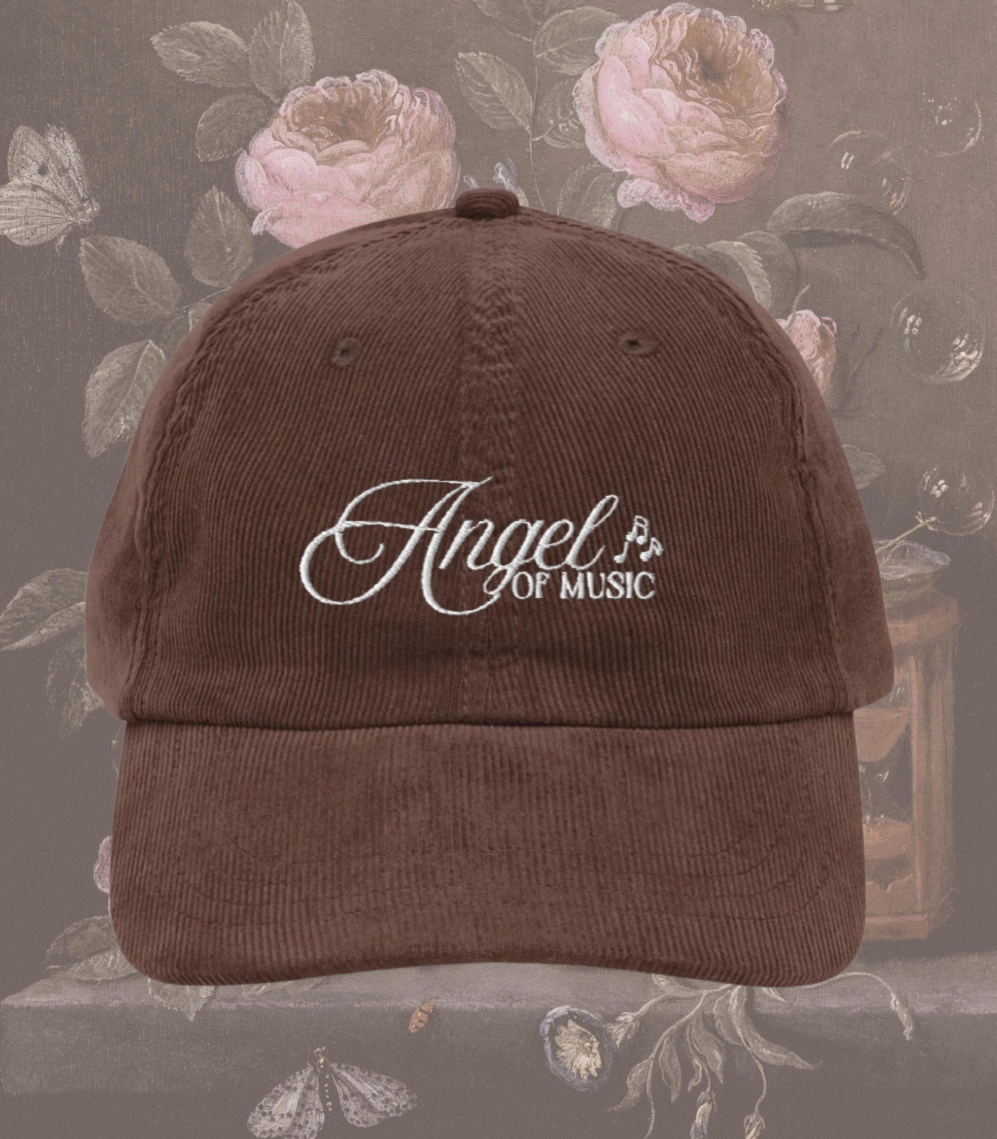 Gaston Leroux Phantom of the Opera Gothic Embroidered Corduroy Hat * Angel of Music Horror Lover Cast Wrap Singer Singing Teacher Coach Gift