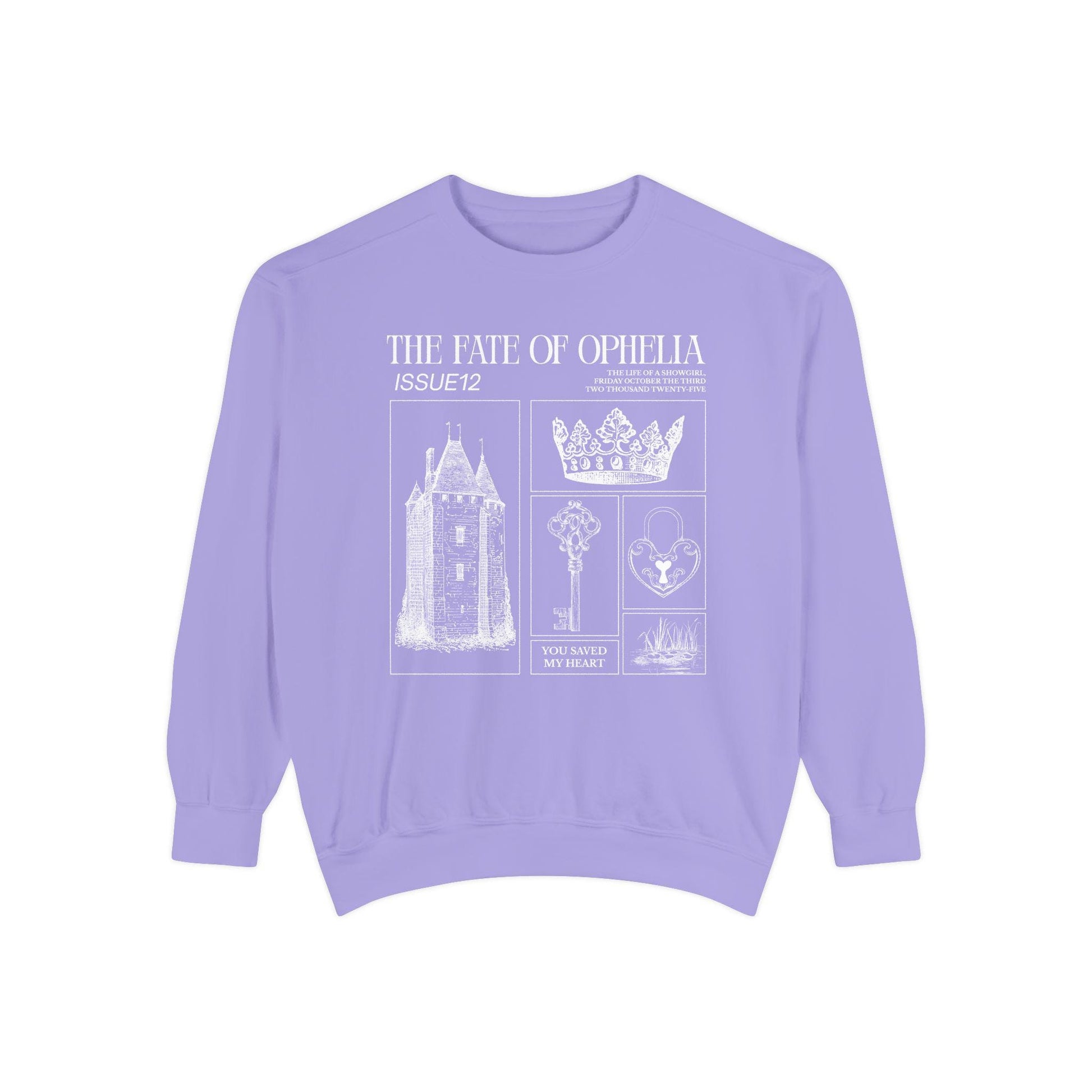 Shakespeare Fate of Ophelia Hamlet In My Showgirl Era Pearls Music Lyric Concert Album Release Sweatshirt Eldest Daughter Secret Santa Gift