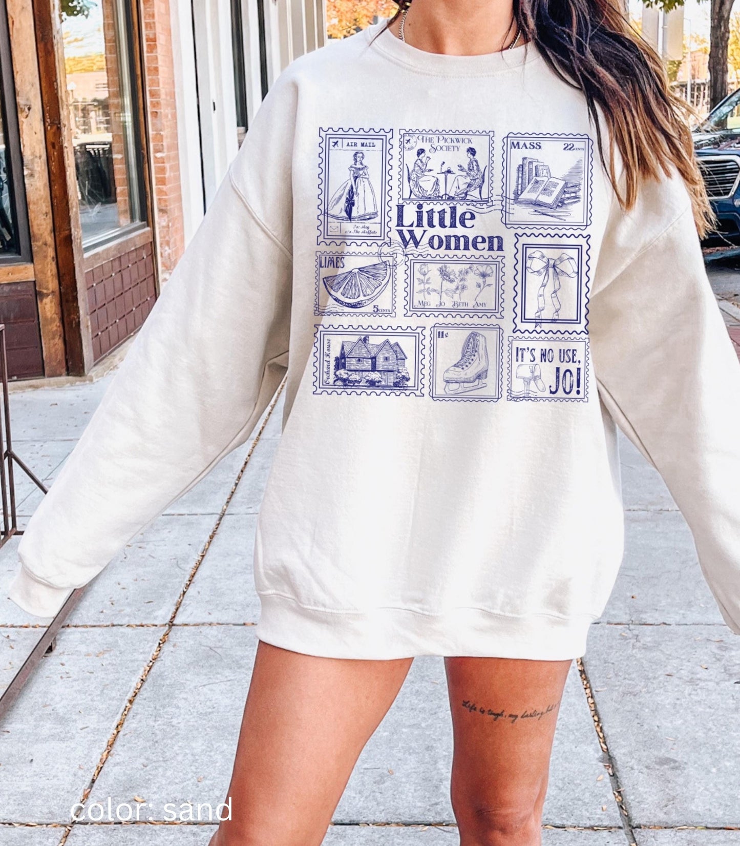 Little Women Literary Stamp Collection Sweatshirt