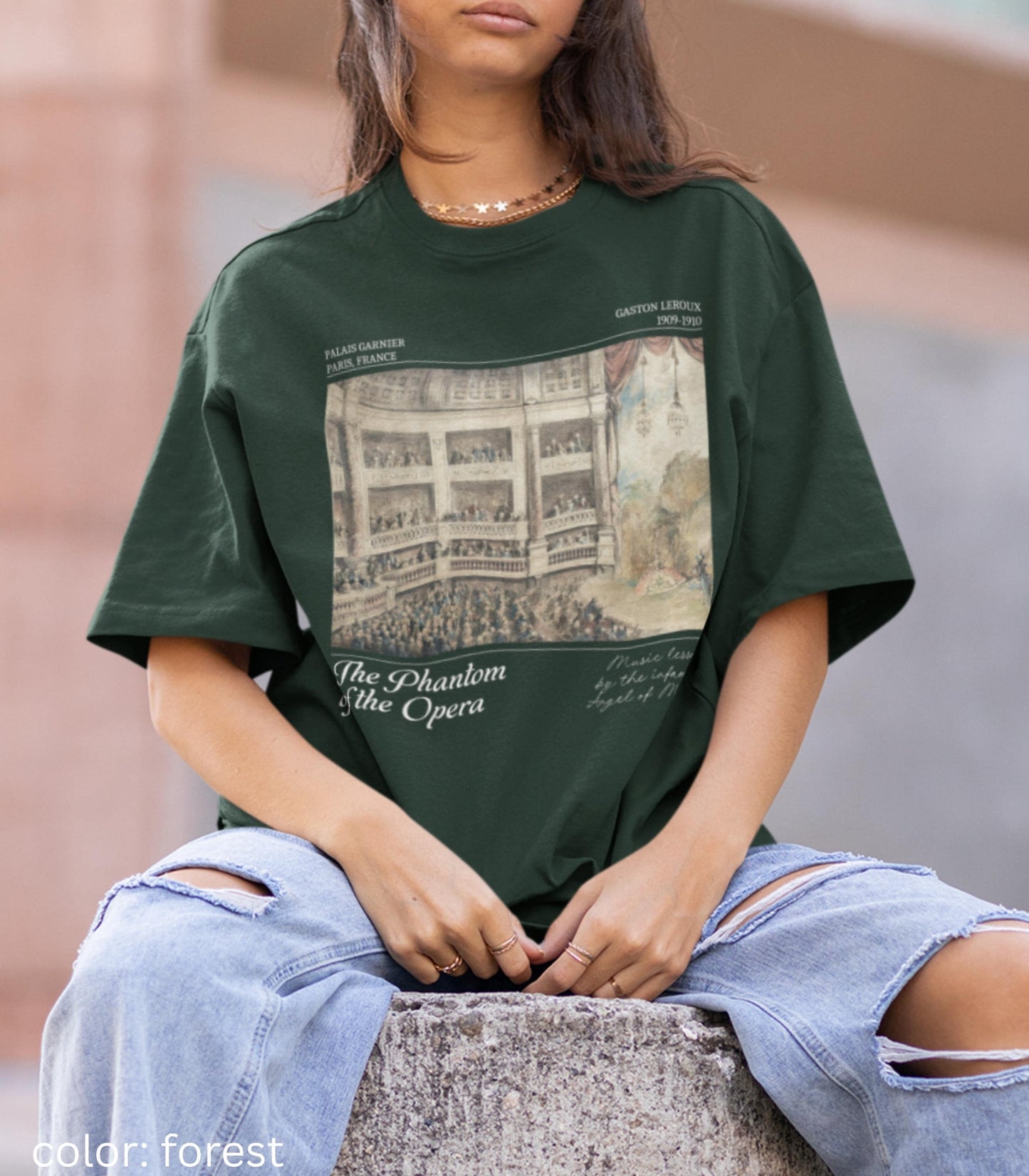 Phantom of the Opera Theater Lover Tee * Drama Theatre Kid Music Teacher Gift Bookish Classic Literature Dark Gothic Romance Angel of Music