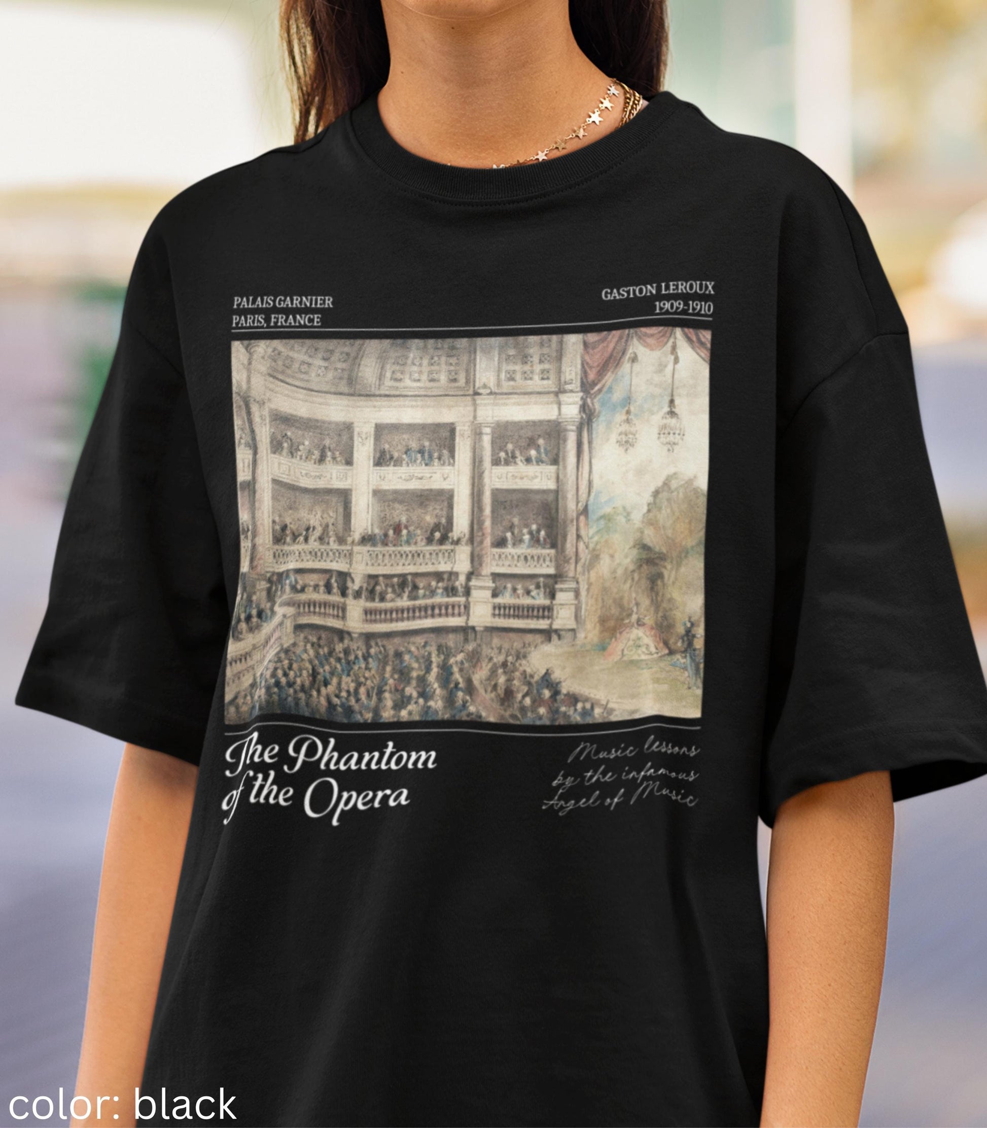 Phantom of the Opera Theater Lover Tee * Drama Theatre Kid Music Teacher Gift Bookish Classic Literature Dark Gothic Romance Angel of Music