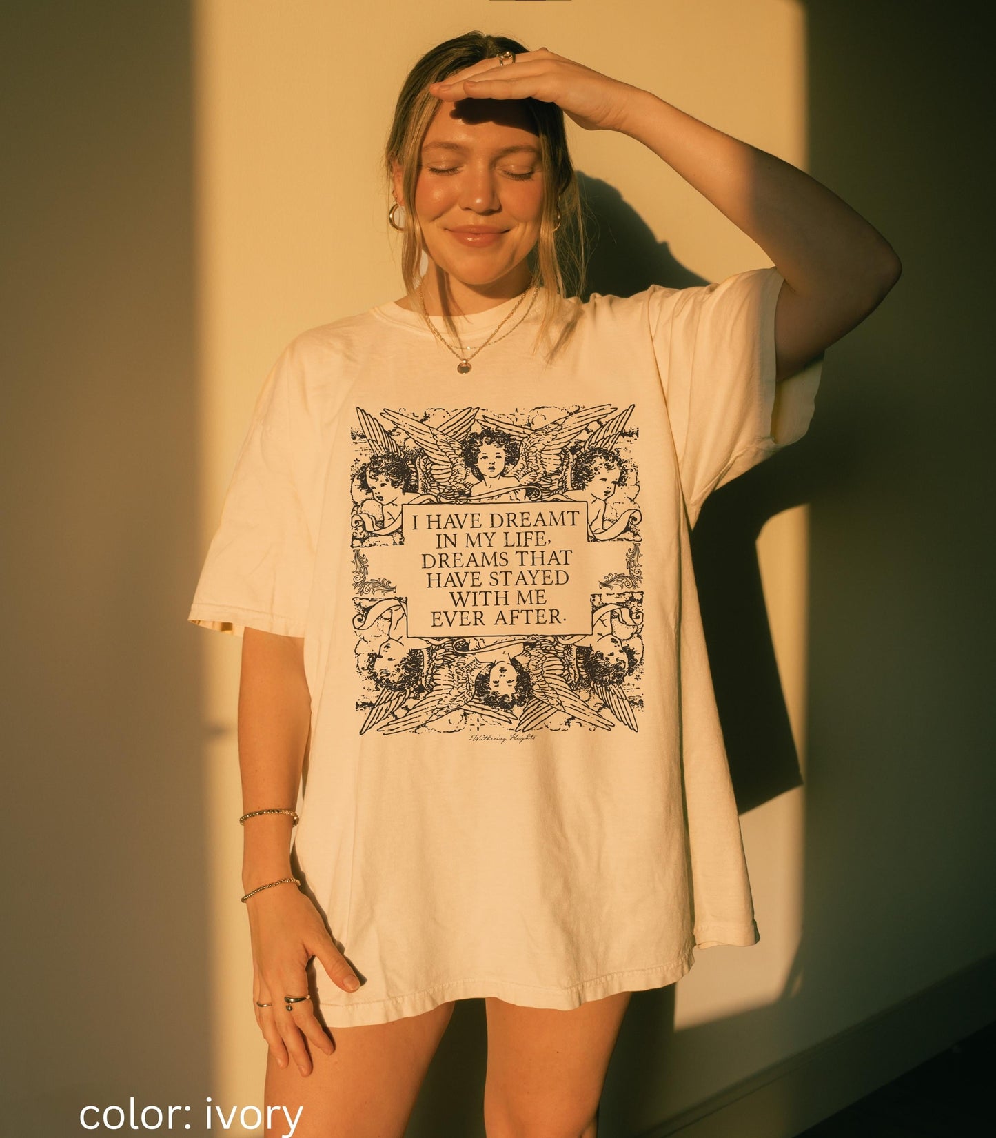 Wuthering Heights Dreams Ever After Emily Bronte Tee * Dark Academia Gothic Romance Cathy Heathcliff Movie Lover Valentine 2026 Bookish Alt