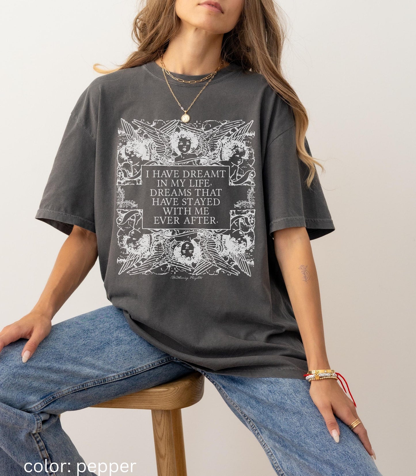 Wuthering Heights Dreams Ever After Emily Bronte Tee * Dark Academia Gothic Romance Cathy Heathcliff Movie Lover Valentine 2026 Bookish Alt