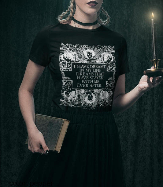 Wuthering Heights Dreams Ever After Emily Bronte Tee * Dark Academia Gothic Romance Cathy Heathcliff Movie Lover Valentine 2026 Bookish Alt