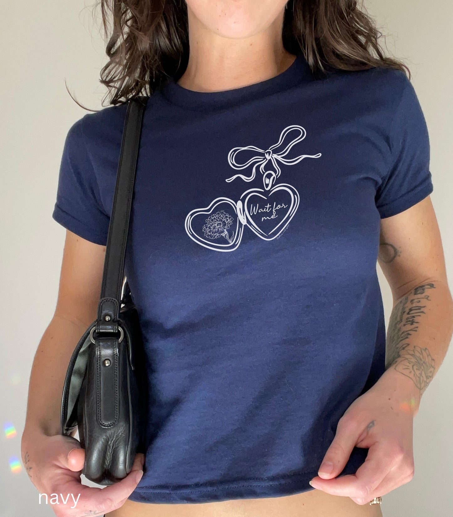 Orpheus and Eurydice Locket Baby Tee Subtle Greek Mythology Hades Persephone Dark Academia Underworld Styx Hell Back Musical Theatre Kid