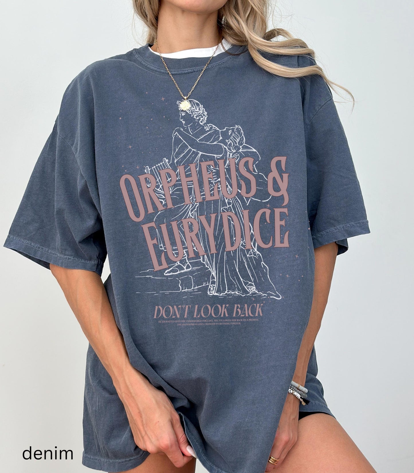 Orpheus and Eurydice Comfort Colors Tee * Don't Look Back Subtle Greek Mythology Hades Persephone Dark Academia Drama Musical Theatre Kid