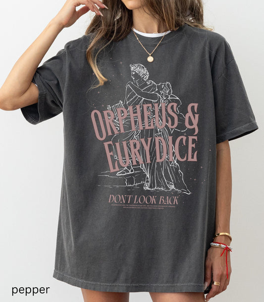Orpheus and Eurydice Comfort Colors Tee * Don't Look Back Subtle Greek Mythology Hades Persephone Dark Academia Drama Musical Theatre Kid