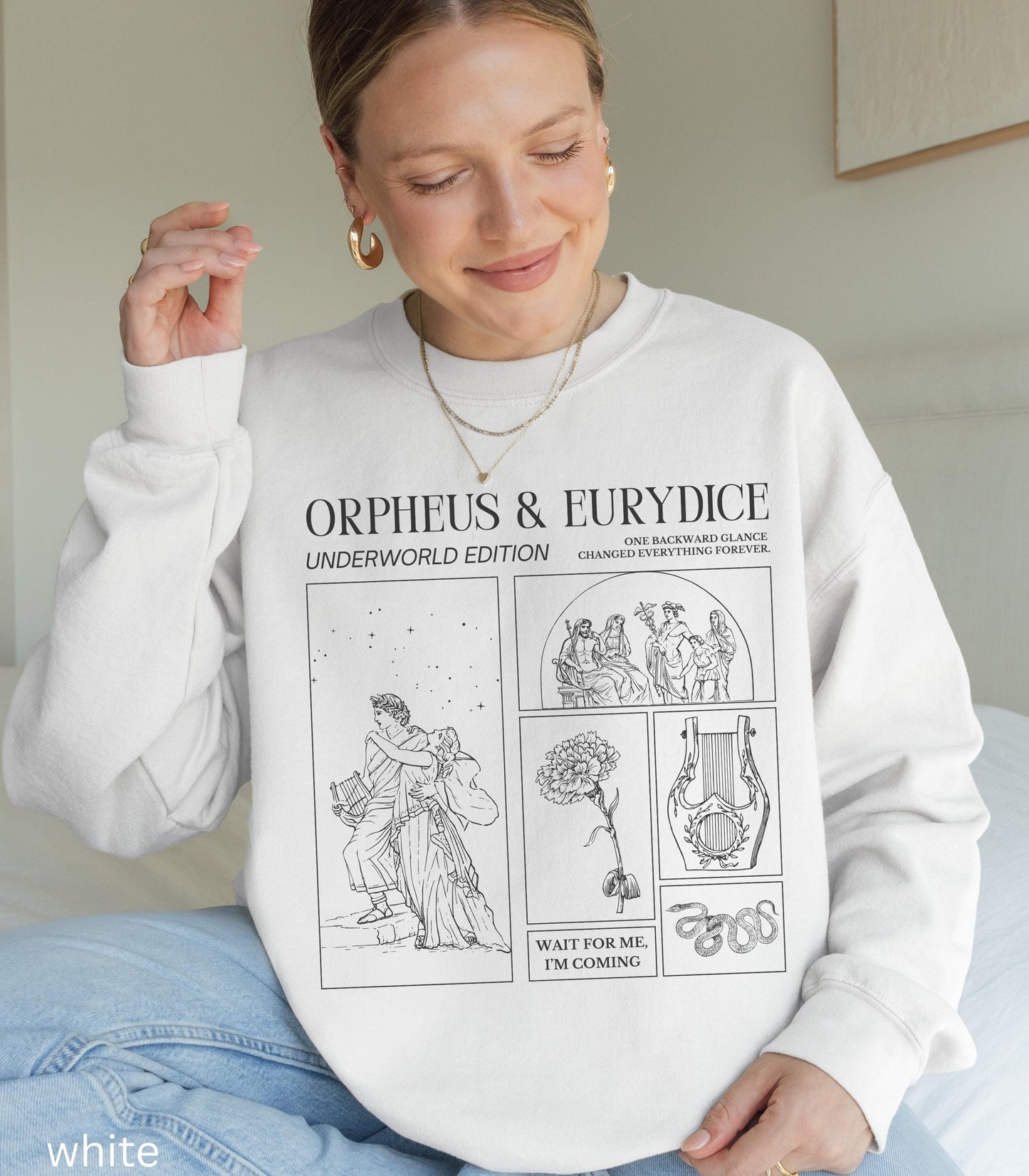Orpheus and Eurydice Comfort Colors Sweatshirt Greek Mythology * Don't Look Back Hades Persephone Dark Academia Drama Musical Theatre Gift