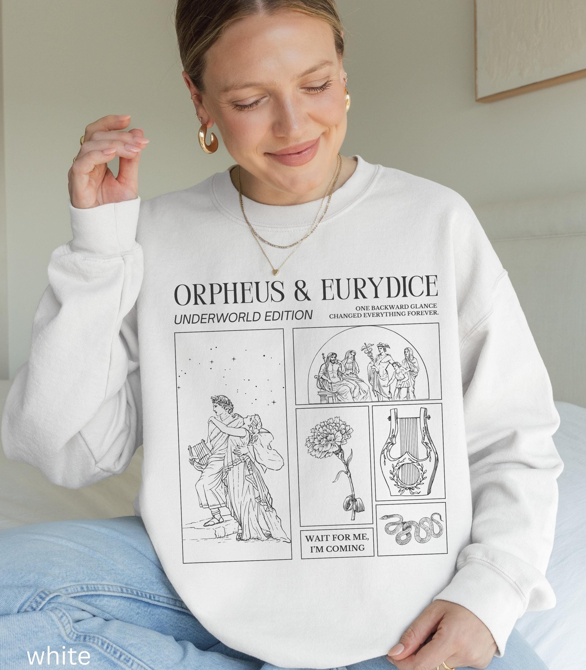 Orpheus and Eurydice Comfort Colors Sweatshirt Greek Mythology * Don't Look Back Hades Persephone Dark Academia Drama Musical Theatre Gift