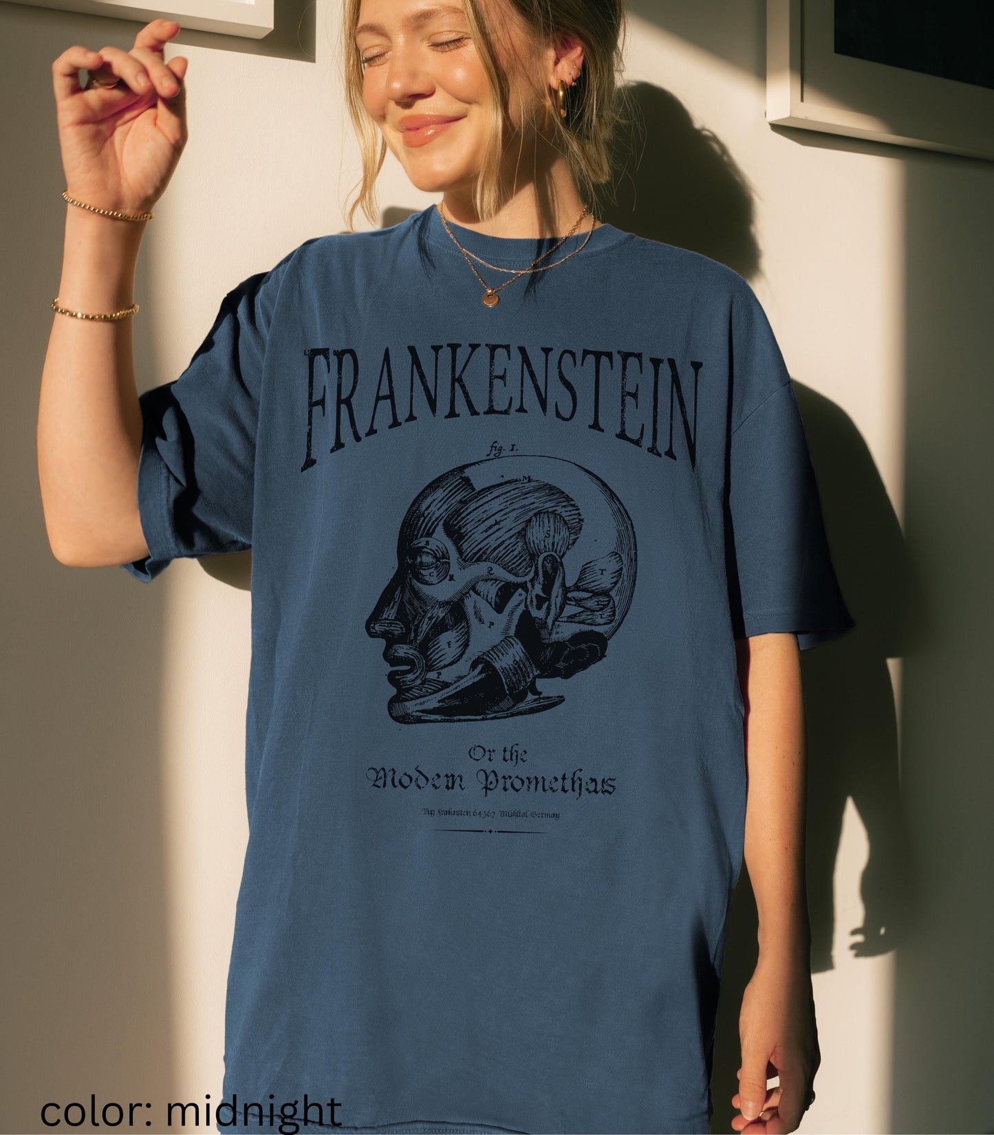 Frankenstein Modern Prometheus Comfort Colors Tee Mary Shelley Quote Horror Gothic Monster Movie Lover 2025 Bookish Merch Dark Academia