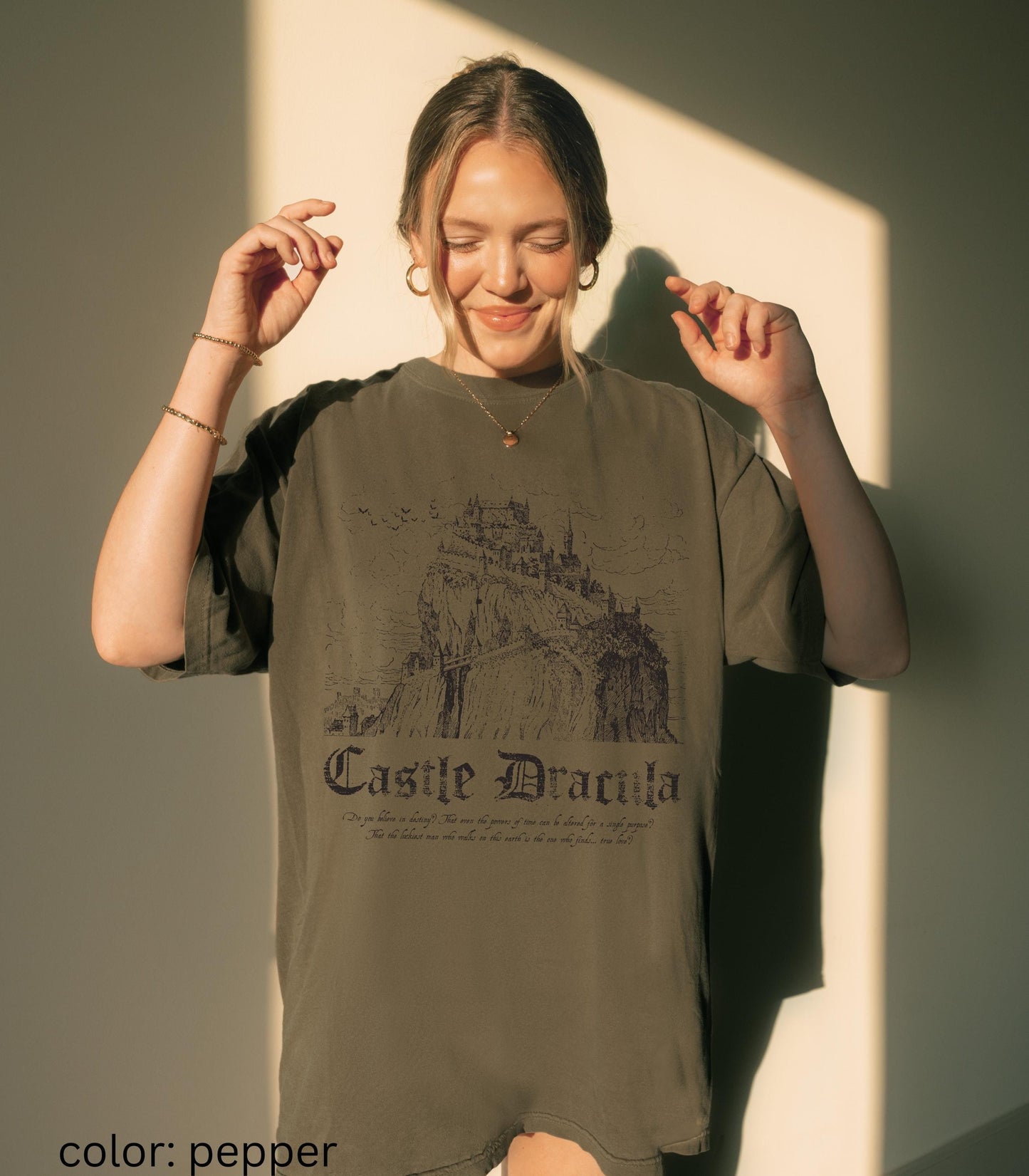 Bram Stoker's Castle Dracula King of Vampires Comfort Colors Tee * Morally Grey Villain Cult Classic Horror Movie Bats Dark Romance Bookish