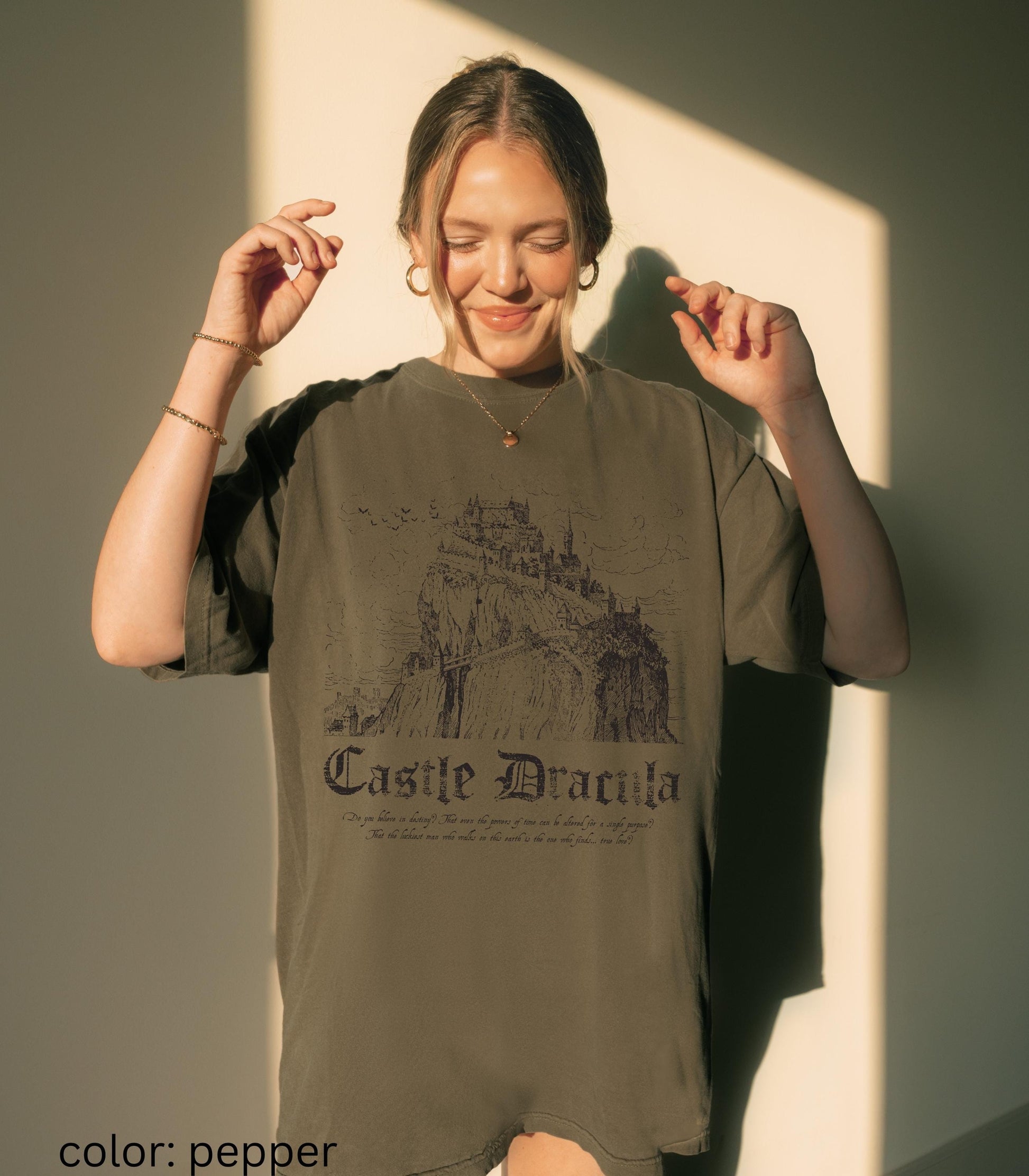Bram Stoker's Castle Dracula King of Vampires Comfort Colors Tee * Morally Grey Villain Cult Classic Horror Movie Bats Dark Romance Bookish