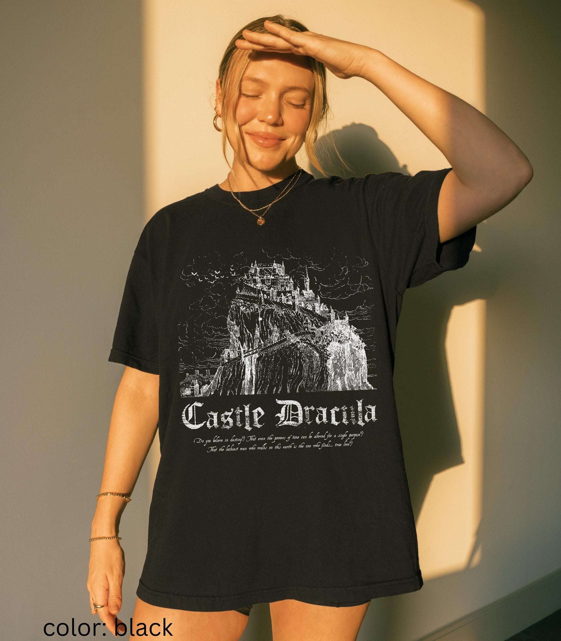 Bram Stoker's Castle Dracula King of Vampires Comfort Colors Tee * Morally Grey Villain Cult Classic Horror Movie Bats Dark Romance Bookish