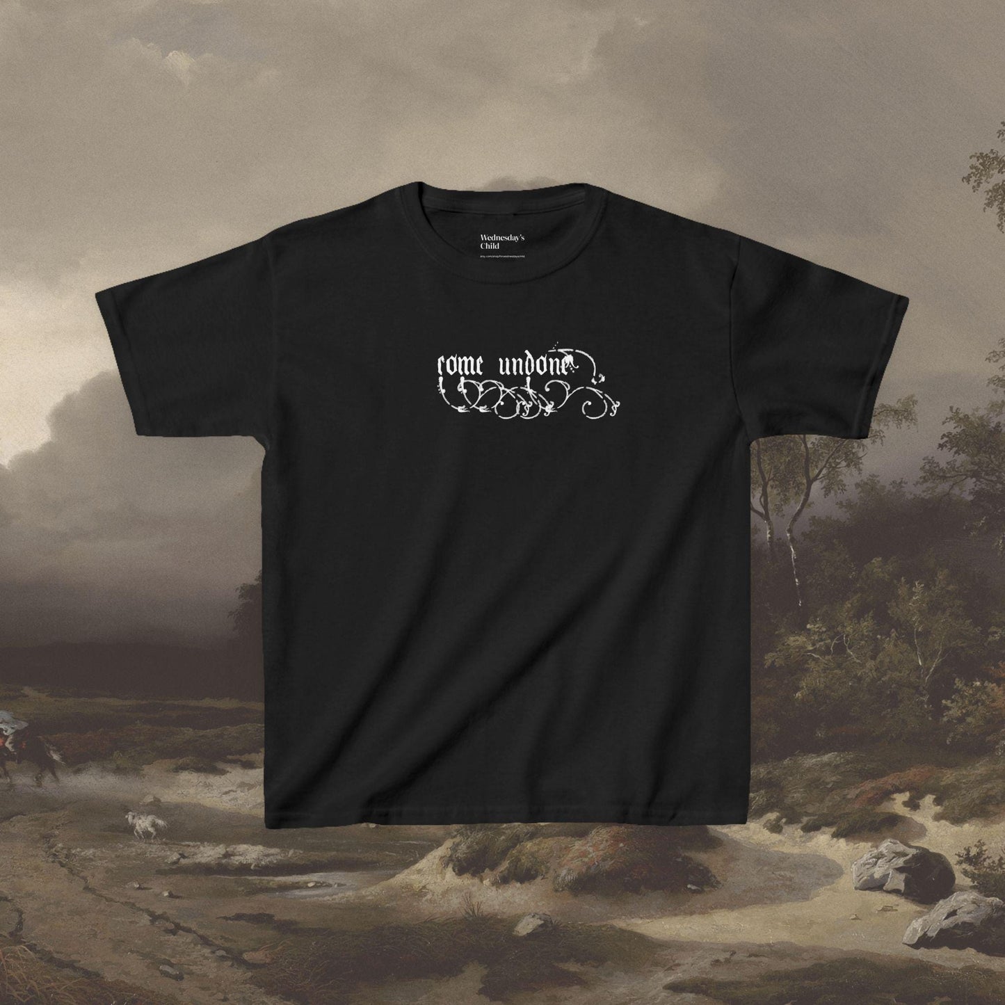 Wuthering Heights Come Undone Baby Tee * Cathy Heathcliff Dark Gothic Romance Movie Lover Valentine 2026 Bookish Drive Me Mad Book Club Gift