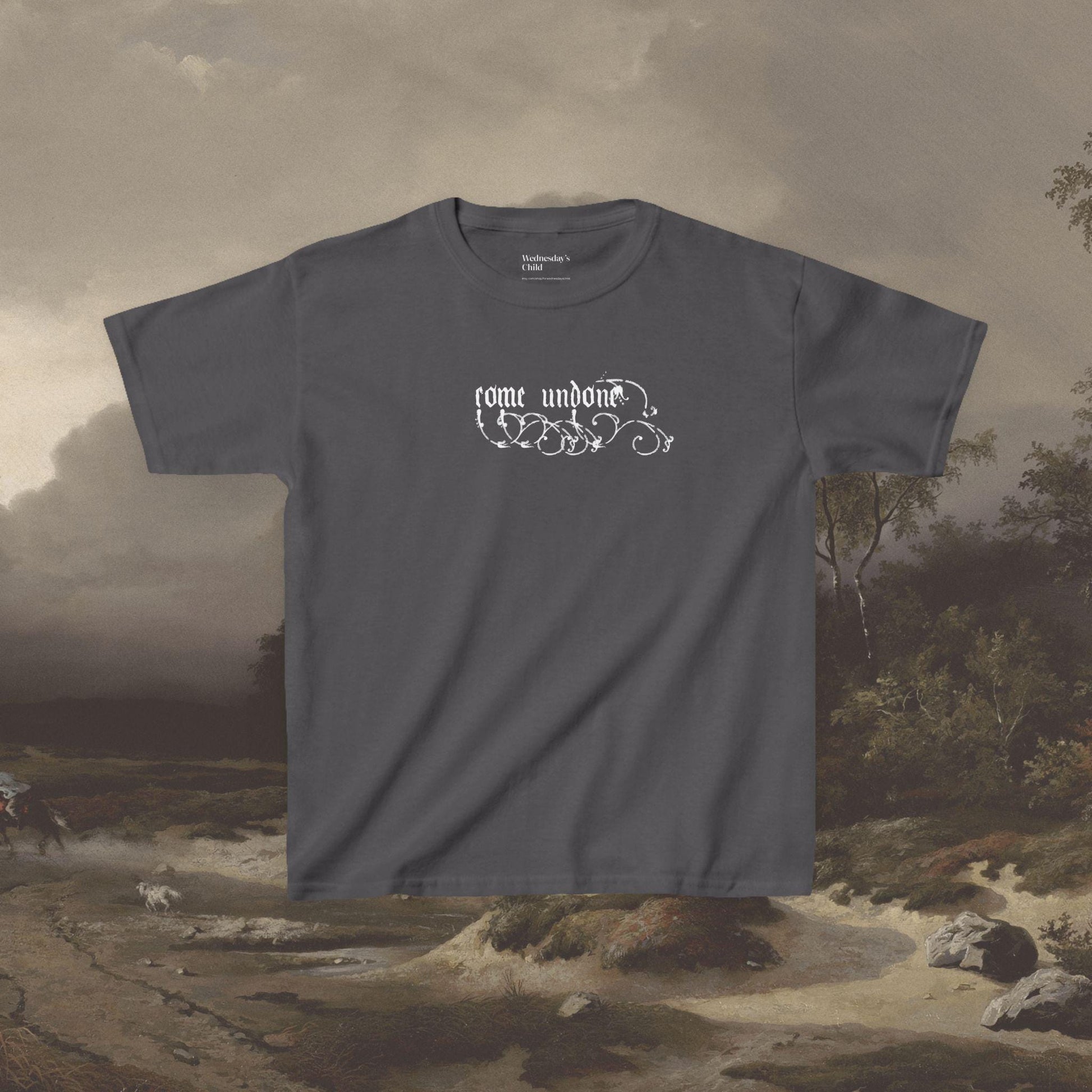 Wuthering Heights Come Undone Baby Tee * Cathy Heathcliff Dark Gothic Romance Movie Lover Valentine 2026 Bookish Drive Me Mad Book Club Gift