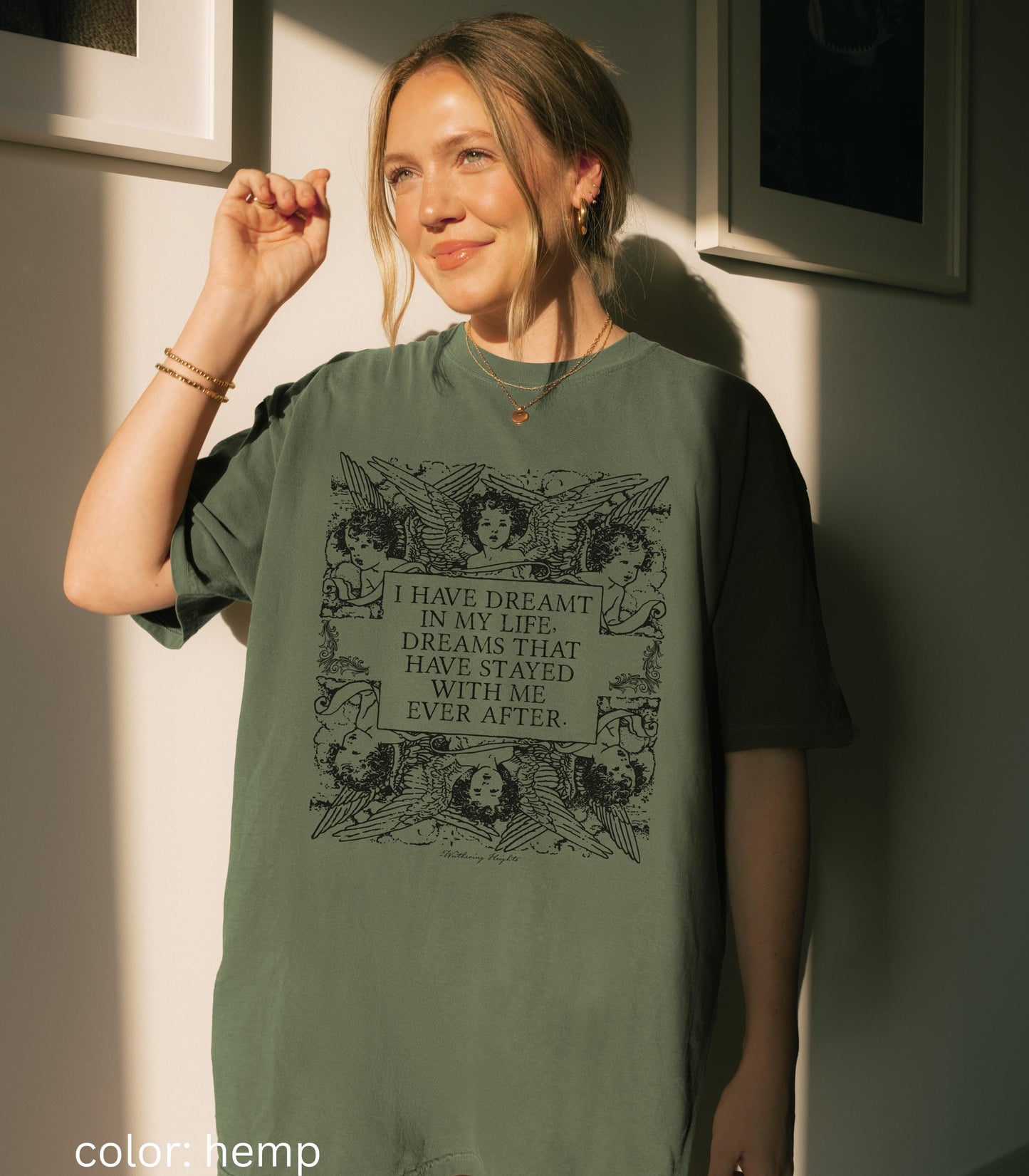 Wuthering Heights Dreams Ever After Emily Bronte Tee * Dark Academia Gothic Romance Cathy Heathcliff Movie Lover Valentine 2026 Bookish Alt