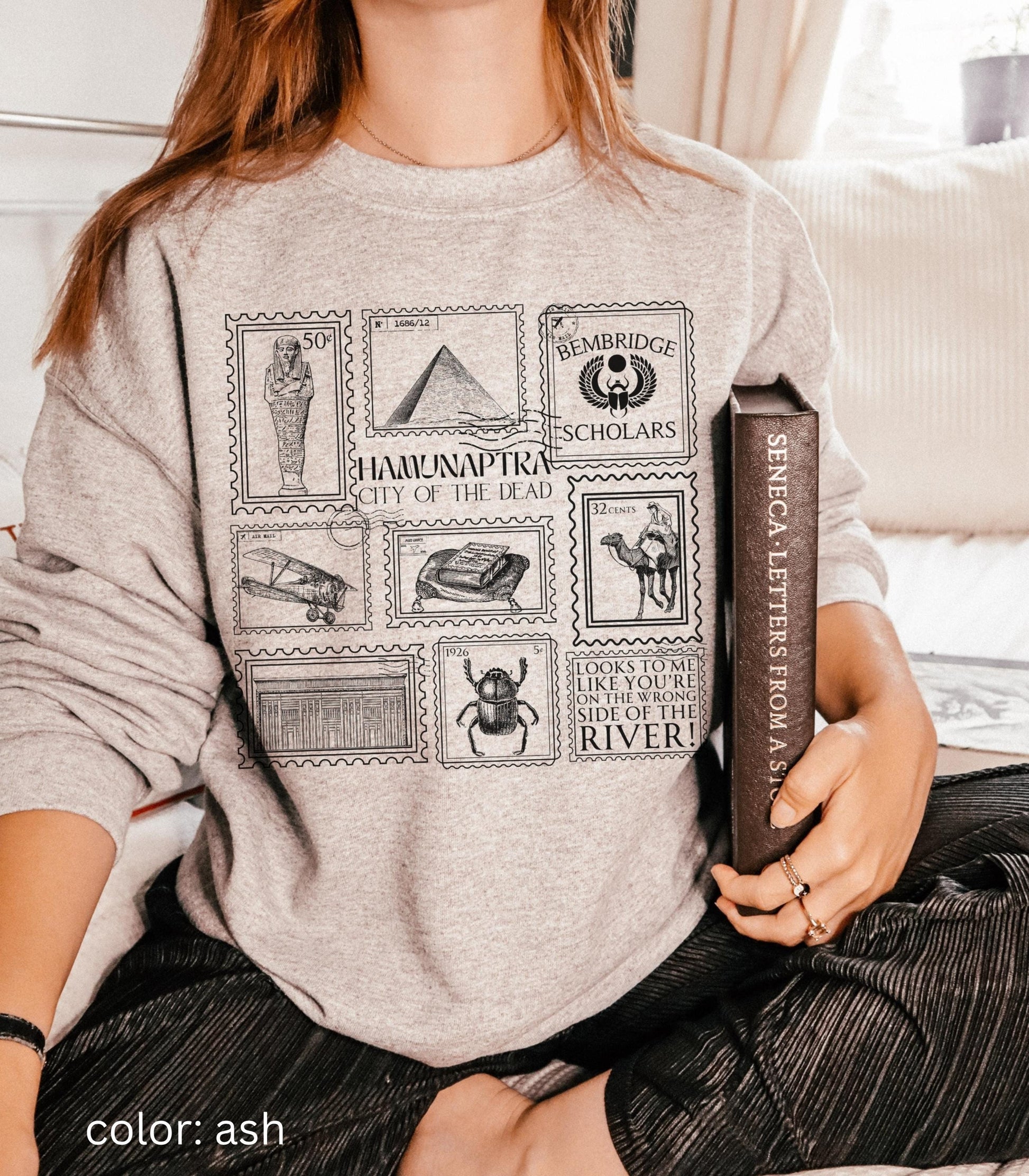 Mummy Hamunaptra Stamp Collection Sweatshirt