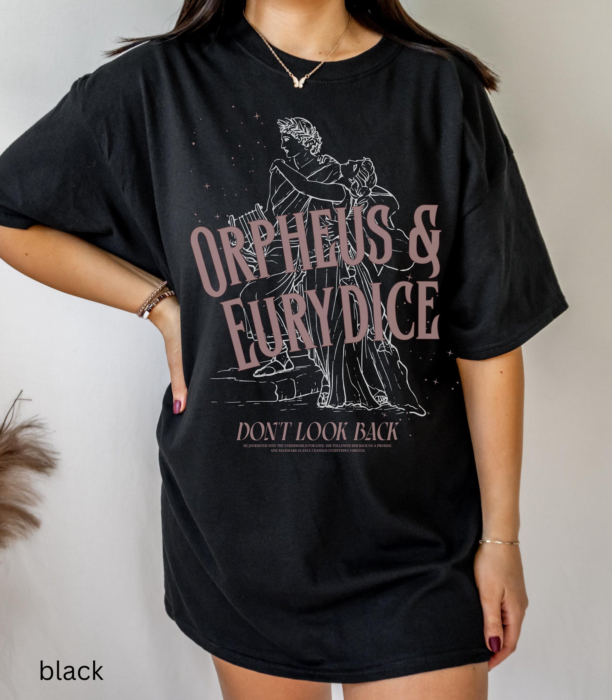 Orpheus and Eurydice Comfort Colors Tee * Don't Look Back Subtle Greek Mythology Hades Persephone Dark Academia Drama Musical Theatre Kid