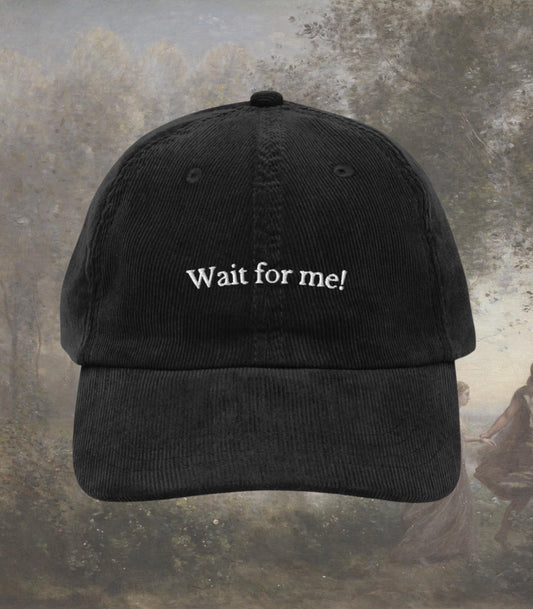 Orpheus and Eurydice Greek Mythology Corduroy Embroidered Hat * Wait for Me Hades Persephone Fates Support Musical Theater Bookish Merch