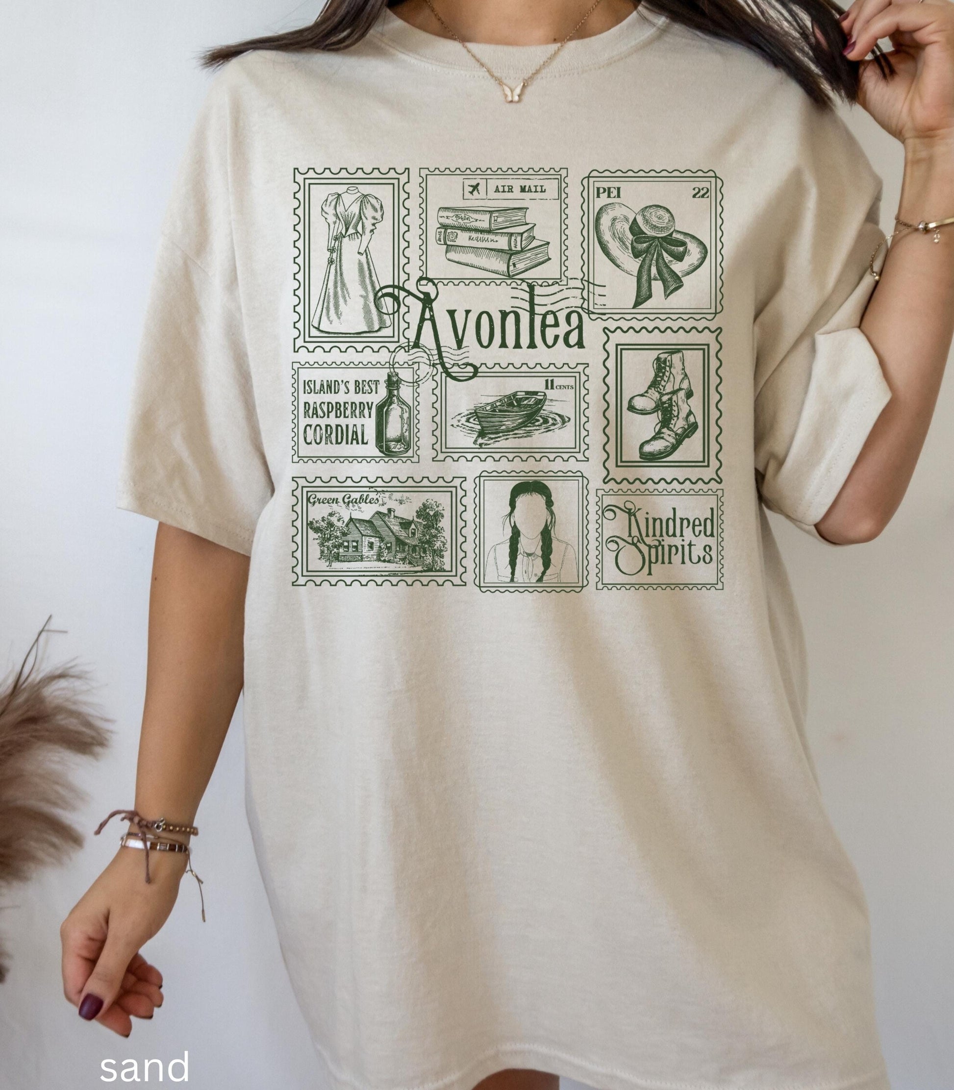 Anne of Green Gables Literary Stamp Collection T-shirt