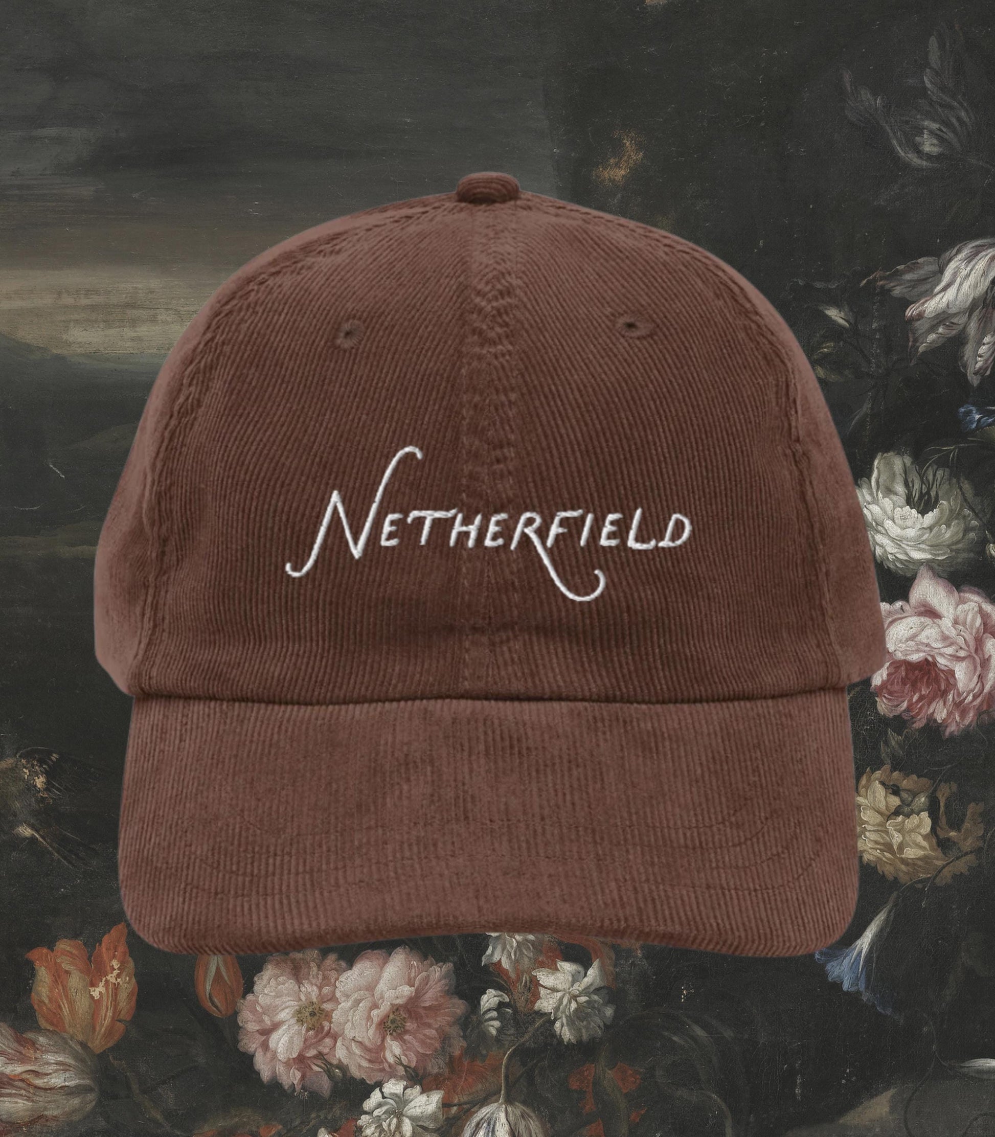 Pride & Prejudice Netherfield Vintage Embroidered Corduroy Hat Pemberley Darcy Fond of Walking Hot Girl Walk Bookish Gift Jane Austen Merch