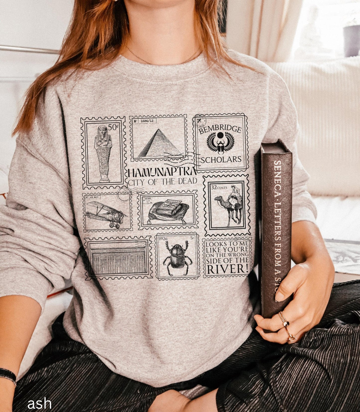 Mummy Hamunaptra Stamp Collection Sweatshirt