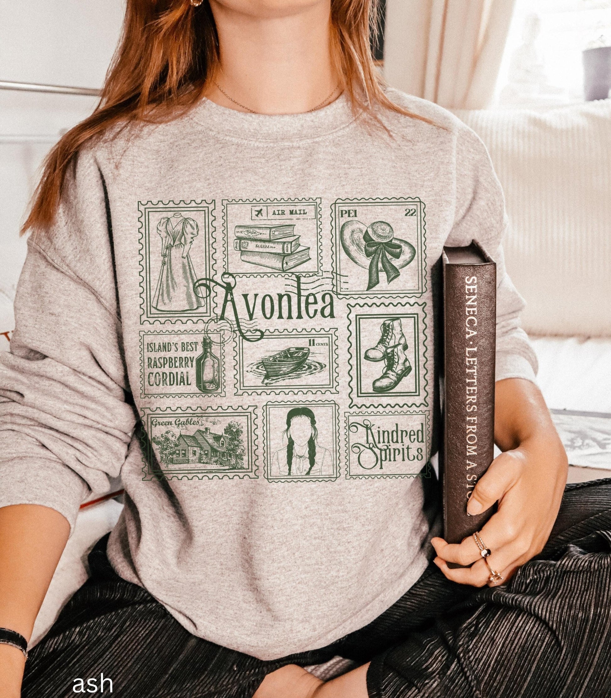 Anne of Green Gables Literary Stamp Collection Sweatshirt