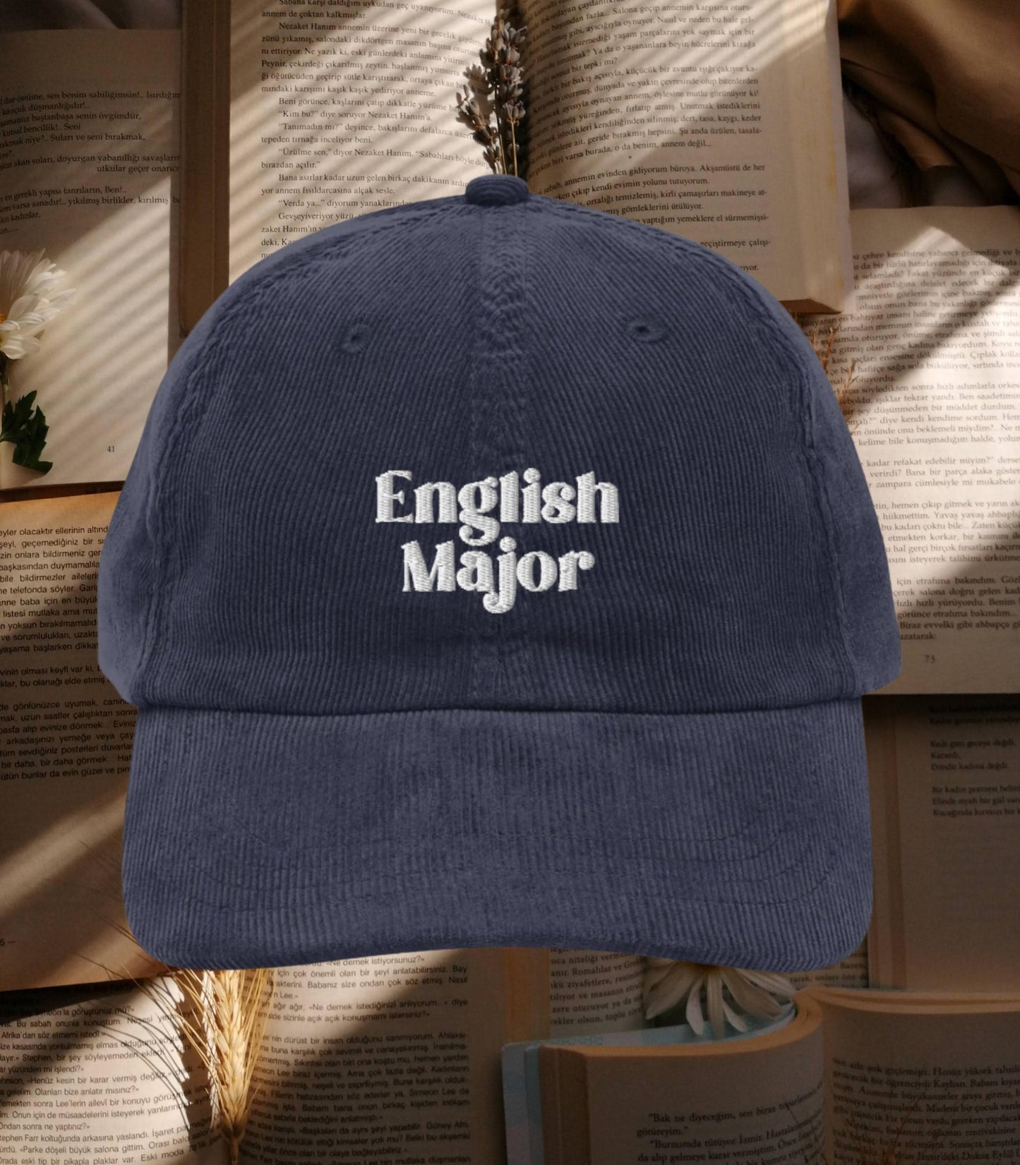 Library Sciences Embroidered Corduroy Hat Bookish Booktok Reader Thought Daughter Merch Banned Books Bookworm Reader Librarian Gift Idea