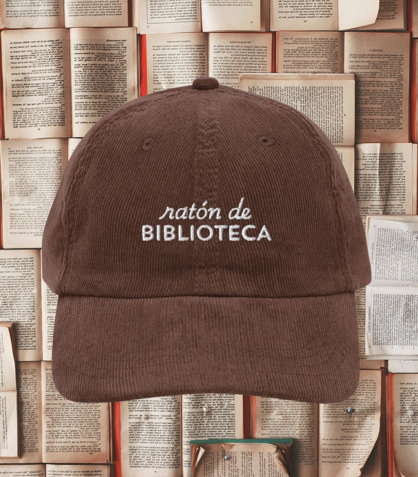 Raton de Biblioteca Library Mouse Bookworm Spanish Corduroy Embroidered Hat Library Week Librarian Teacher Gift Idea Bookish Merch Booktok